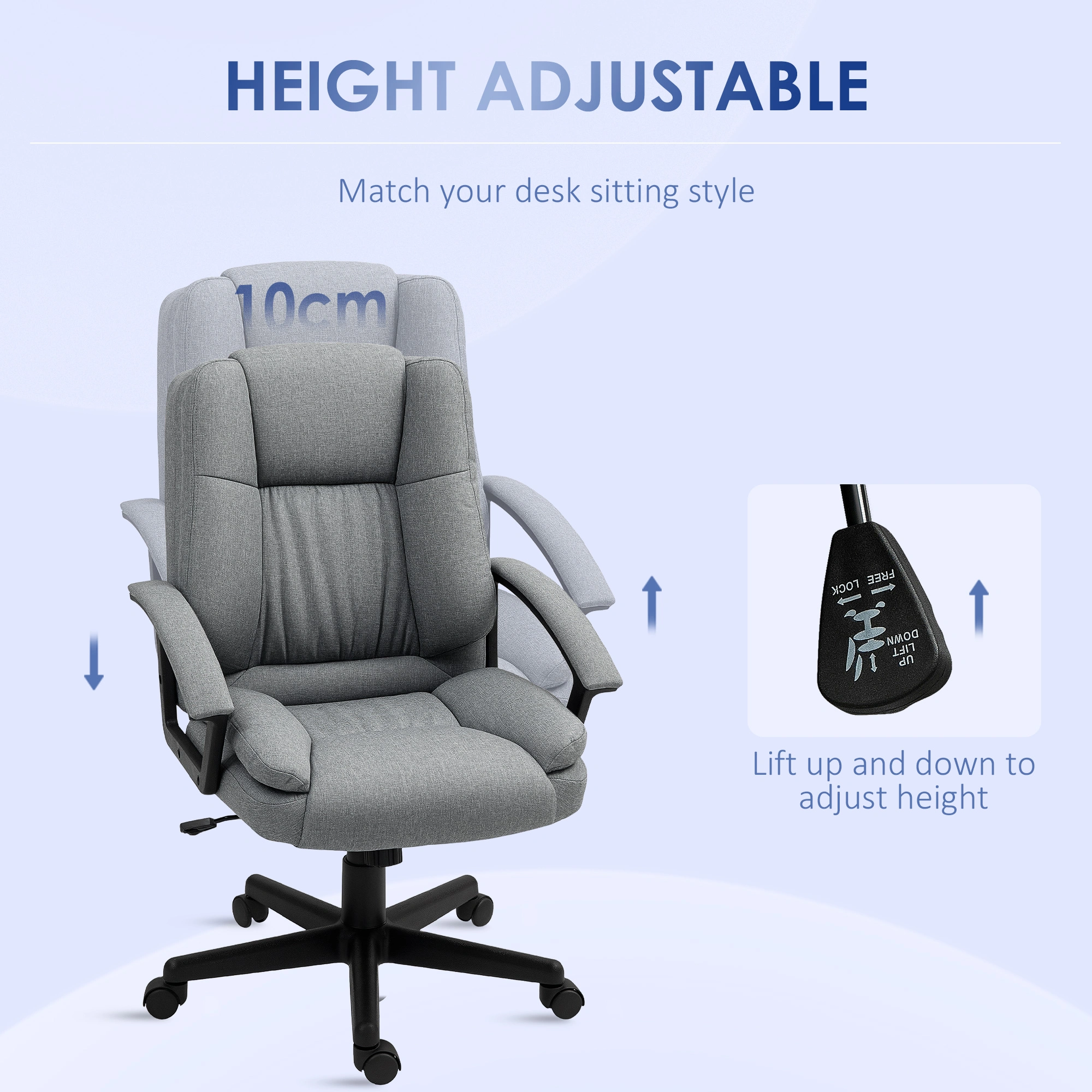 Riser Recliner Chair - Manual Lift Recliner Chair with Removable Footrest, High Back Support for Seniors view 3