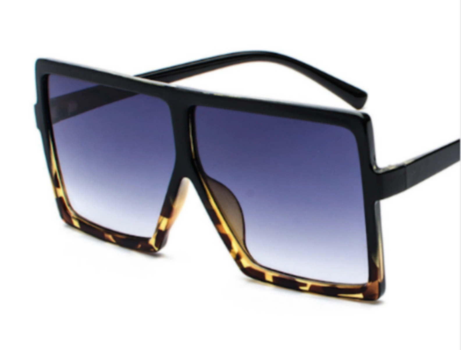 Women's Oversized Square Flat Top Sunglasses Large UV400 Fashion Shades view 5