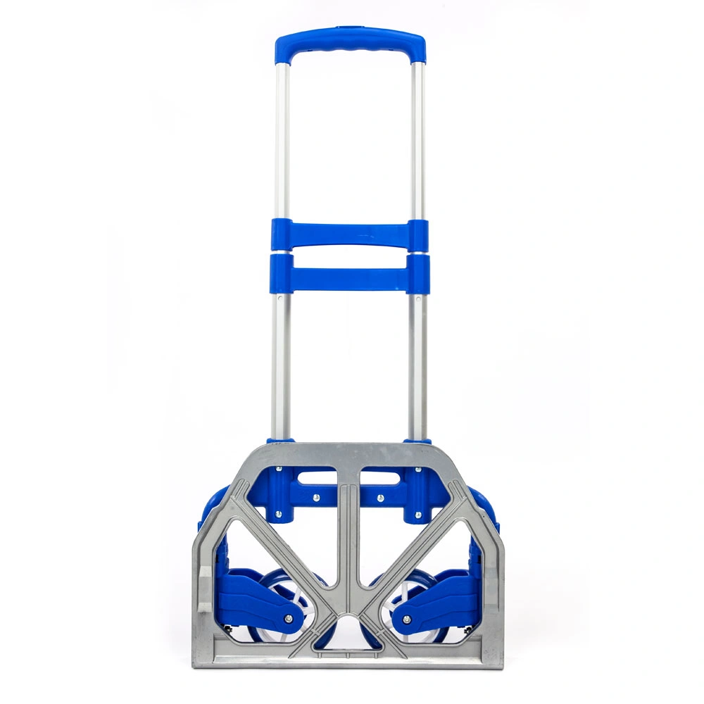 Portable Folding Collapsible Aluminum Cart Dolly Push Truck Trolley Blue view 12