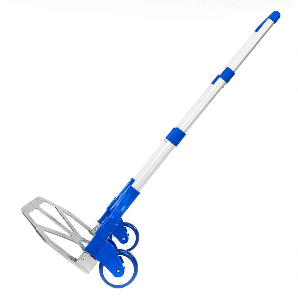 Portable Folding Collapsible Aluminum Cart Dolly Push Truck Trolley Blue view 17