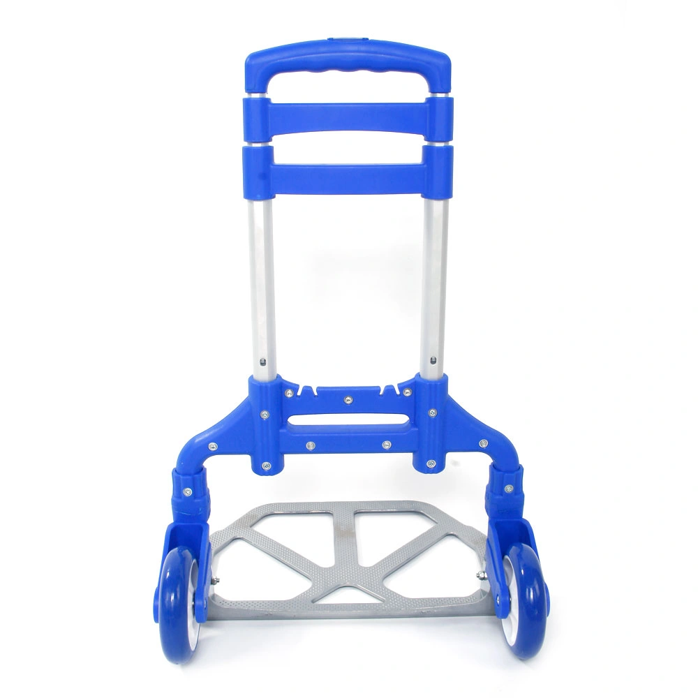 Portable Folding Collapsible Aluminum Cart Dolly Push Truck Trolley Blue view 29