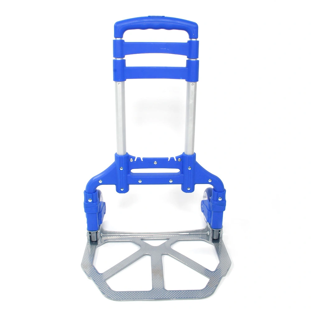 Portable Folding Collapsible Aluminum Cart Dolly Push Truck Trolley Blue view 30