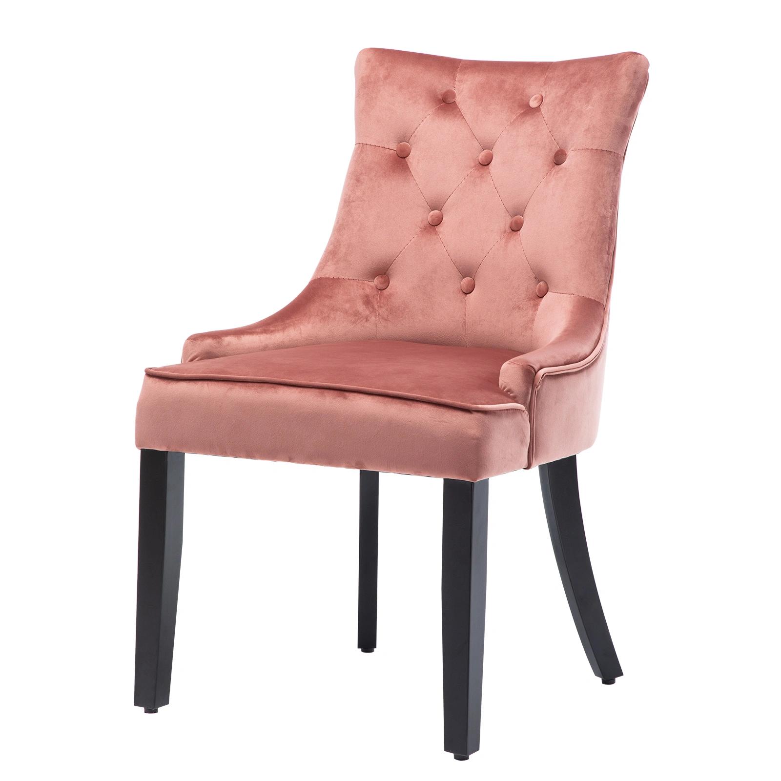 Set of 2 Fabric Velvet Dining Chairs - Upholstered Accent Chairs for Living Room, Bedroom, Entryway view 2