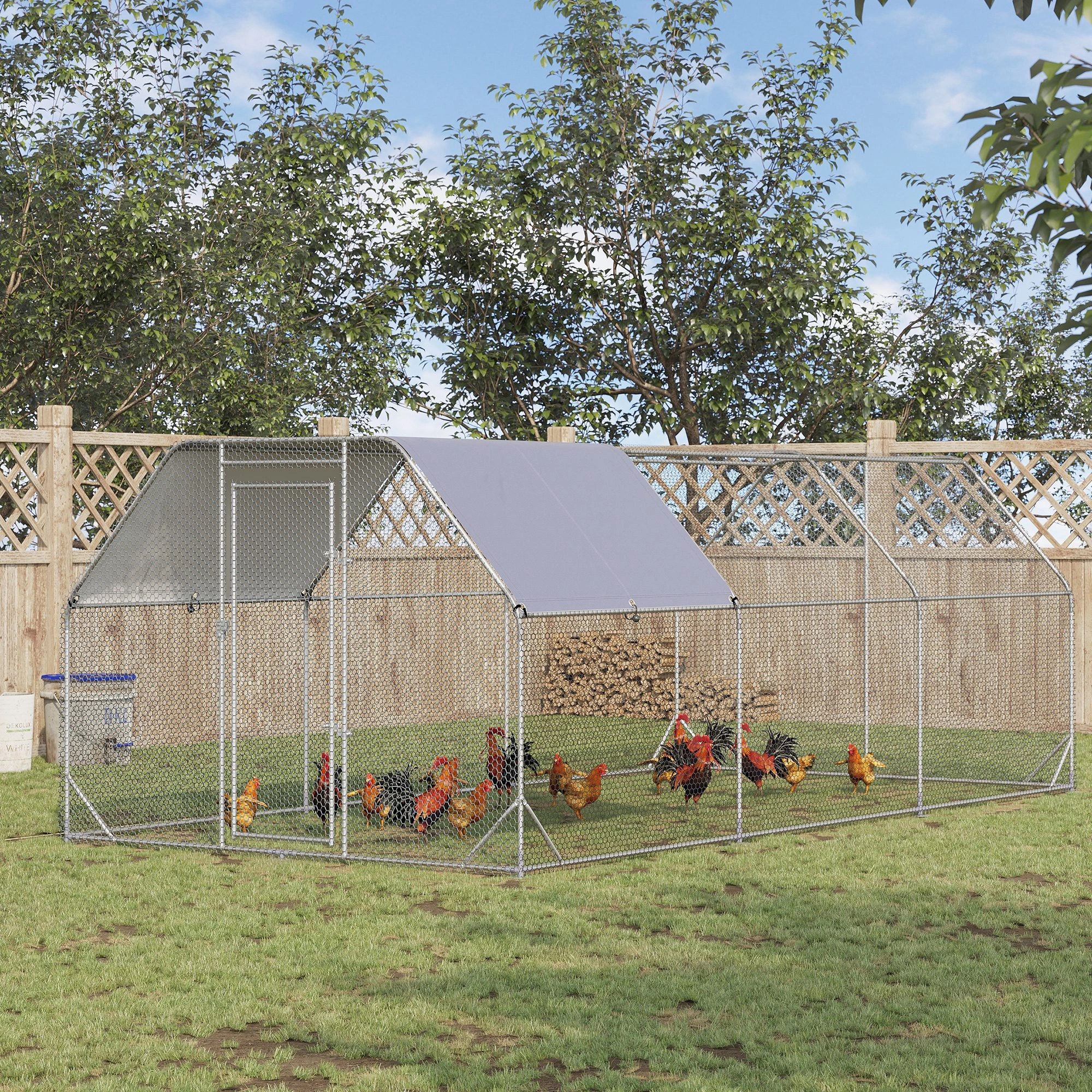 Heavy-Duty Outdoor Chicken Coop Hen House Poultry Shelter view 2