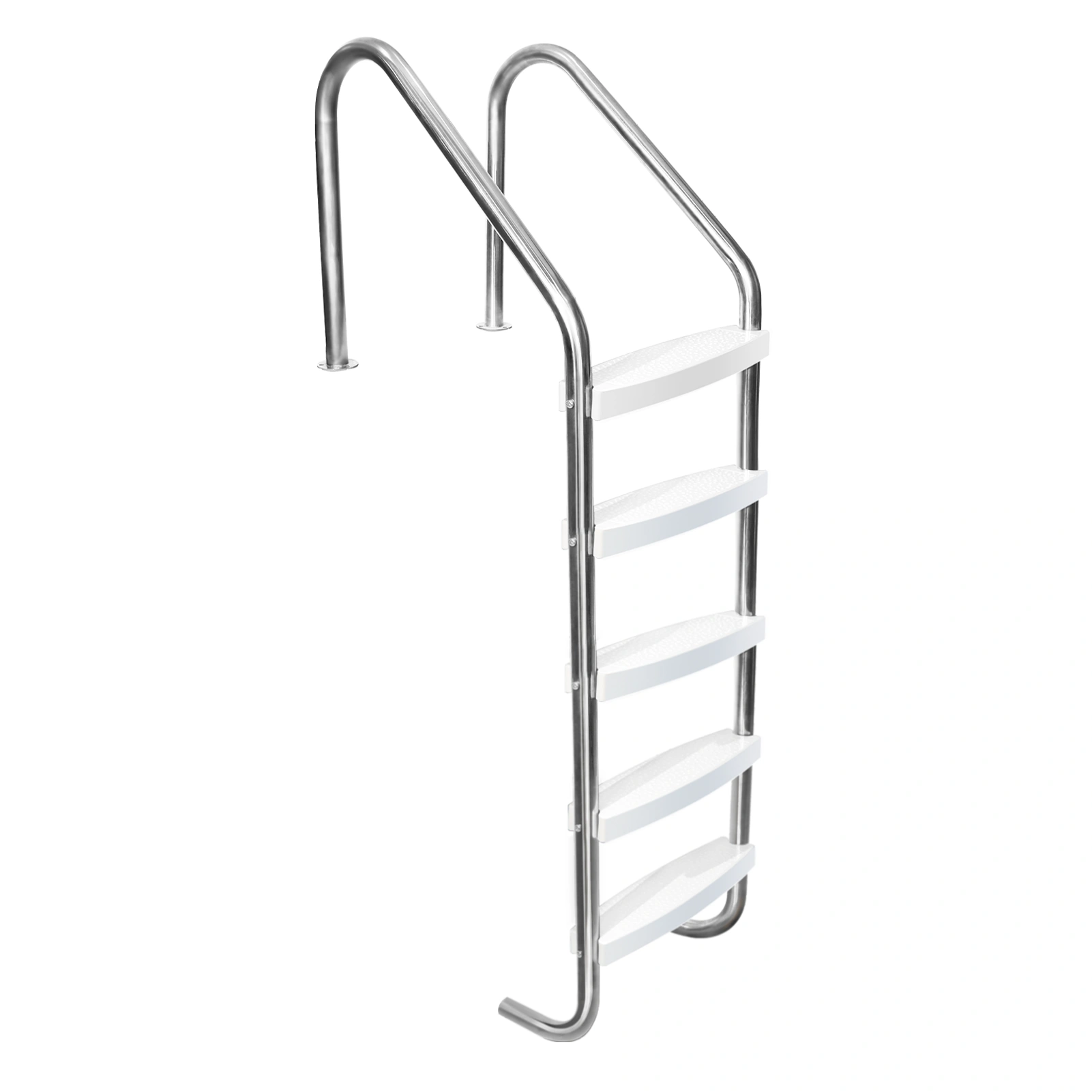 5 Step Stainless Steel Pool Ladder for Inground Pools, Anti-Slip Plastic Pool Steps, Heavy Duty Pool Stairs with Handrail, Easy Assembly