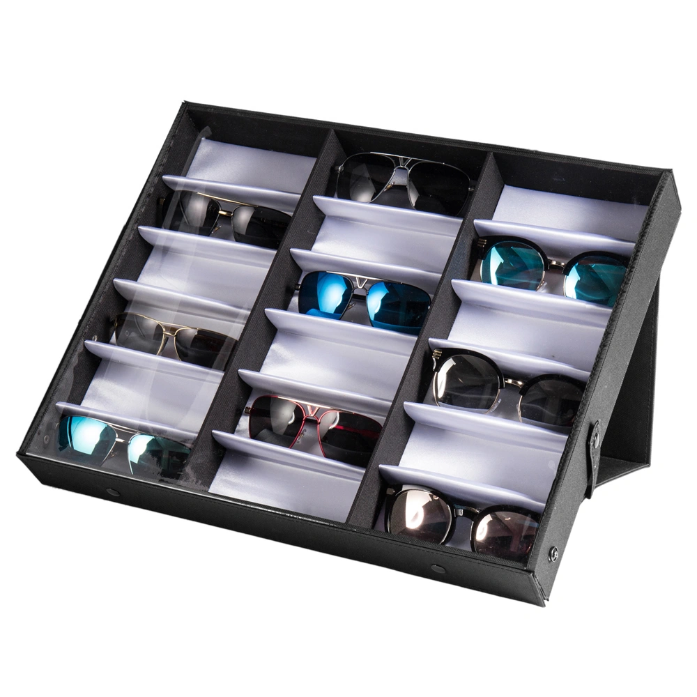 18 pcs Sunglasses Organizer Eyewear Display Storage Case Tray view 4