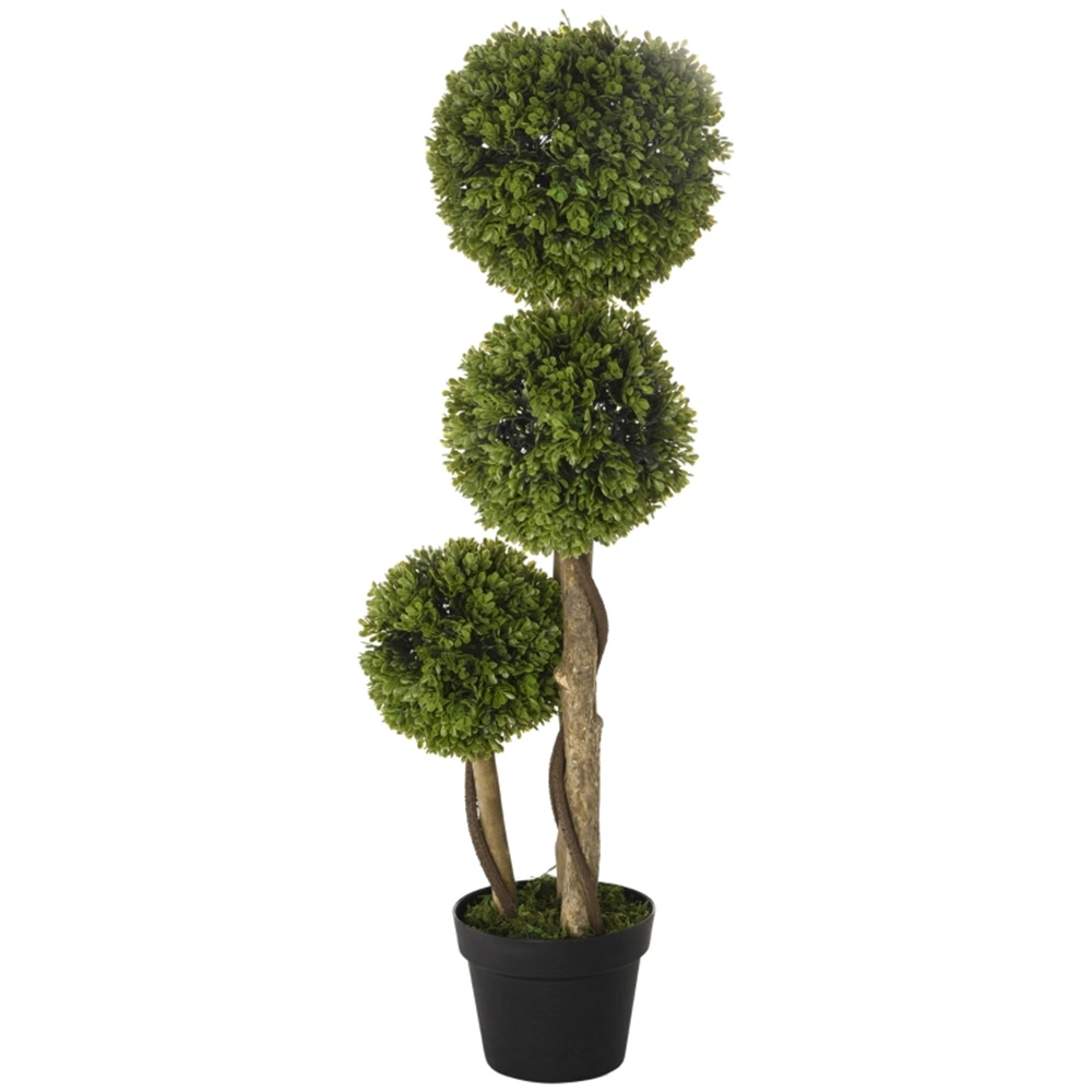 Modern Ceramic Vase for Home Decor - 12 Inch White Geometric Flower Vase with Gold Accent