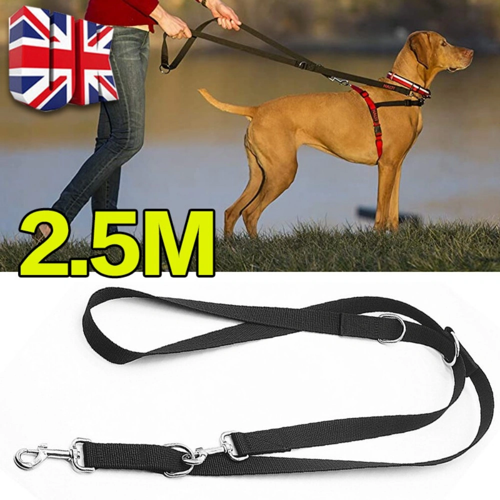 Dog Lead 8ft Adjustable Double ended Control Training Leash-Police Style NEW view 2
