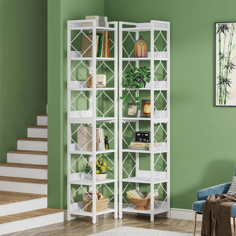 Modern Bookshelf Storage Cabinet, 5-Tier Open Bookcase Shelf Organizer for Living Room Bedroom Home Office, Easy Assembly Wooden Display Rack view 3