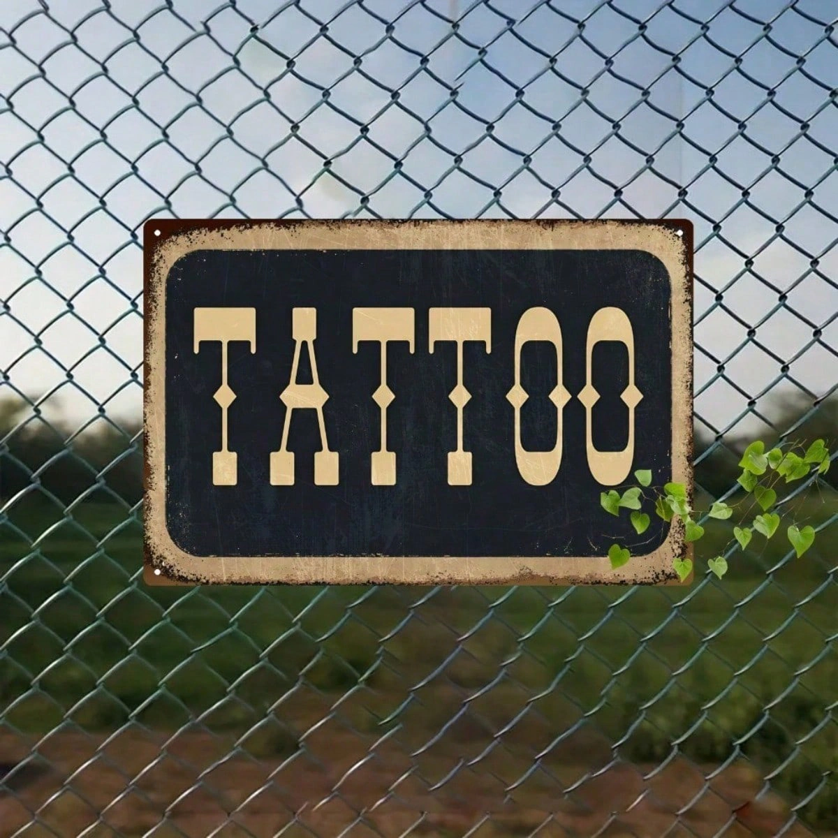 Retro Tattoo Metal Sign 8x12 Inch - Vintage Tin Wall Art, Rustic Flat Iron Plaque Home Bar Man Cave Garage Decor view 4