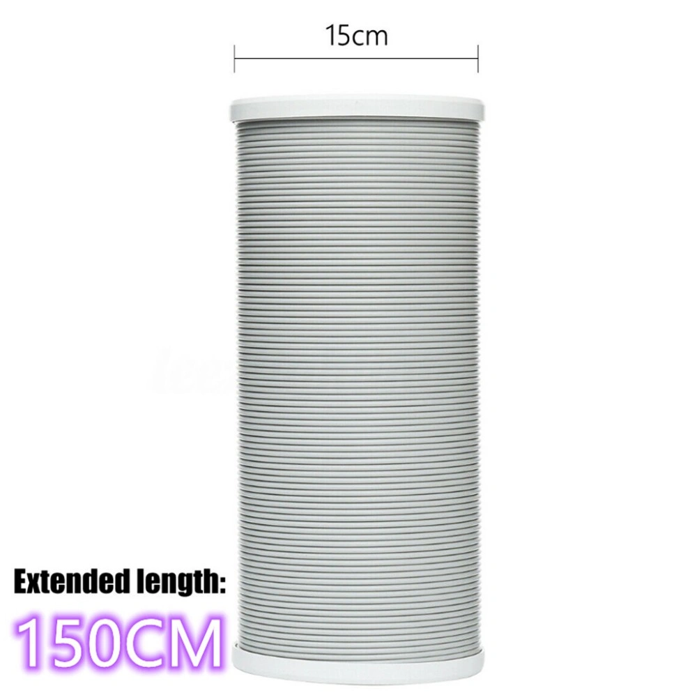 NEW 1.5M Flexible AC Exhaust Pipe Vent Hose Duct Outlet for Air Conditioner UK view 2
