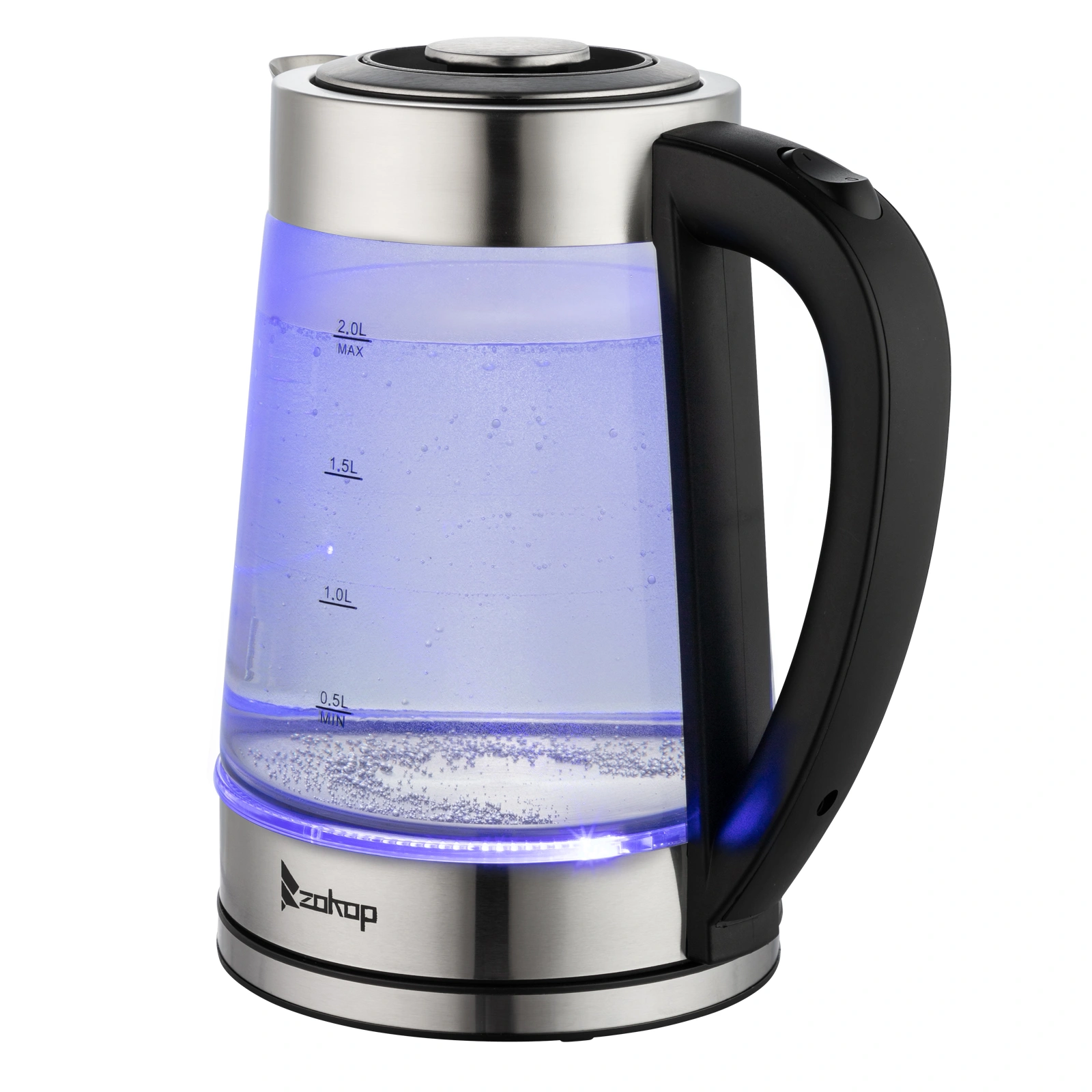 HD-250 220V 2000W 2L Blue Glass Electric Kettle view 20