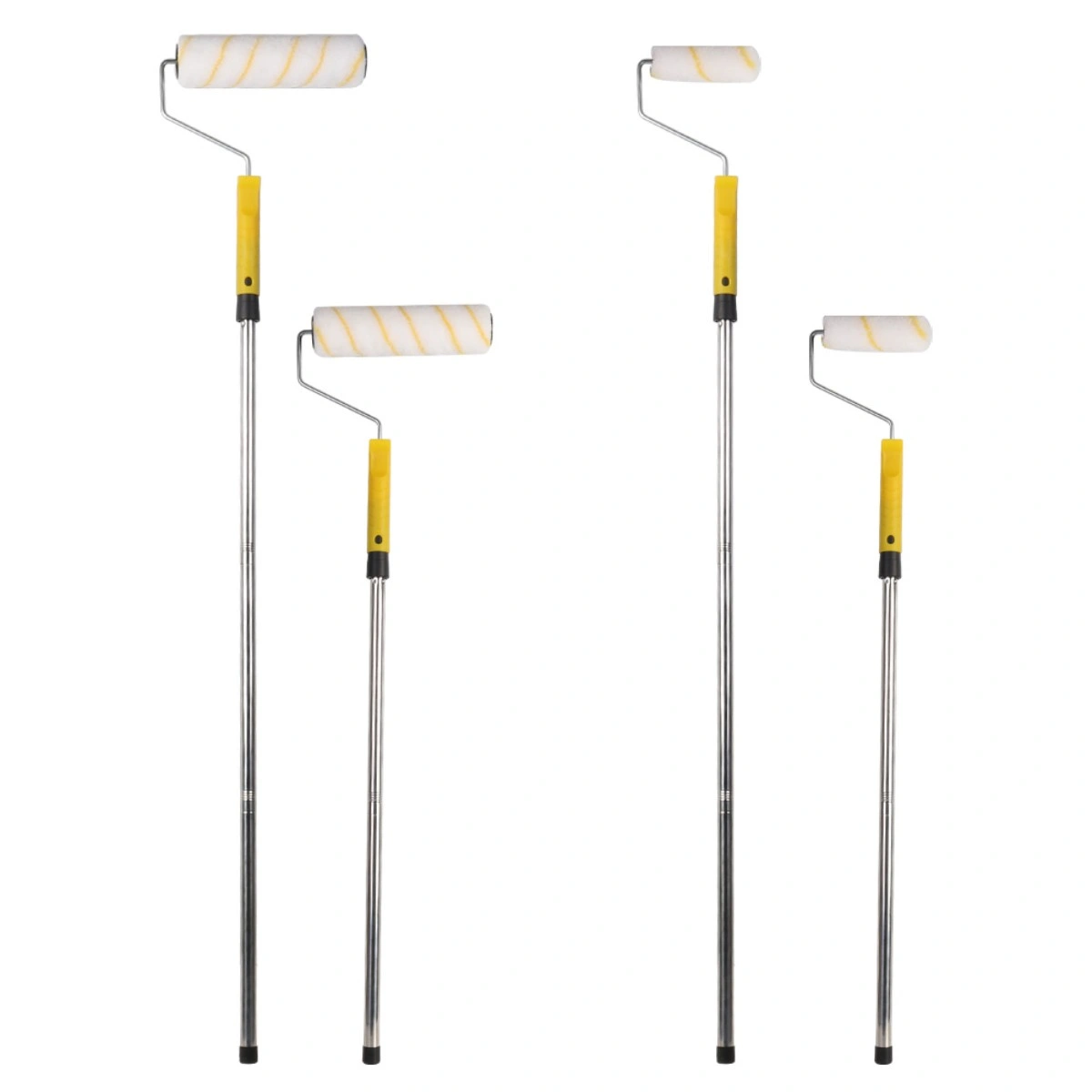 Paint Roller Set with Extension Pole & Tray, Roller Sleeves & Paint Brush for Walls Ceilings Interior view 3