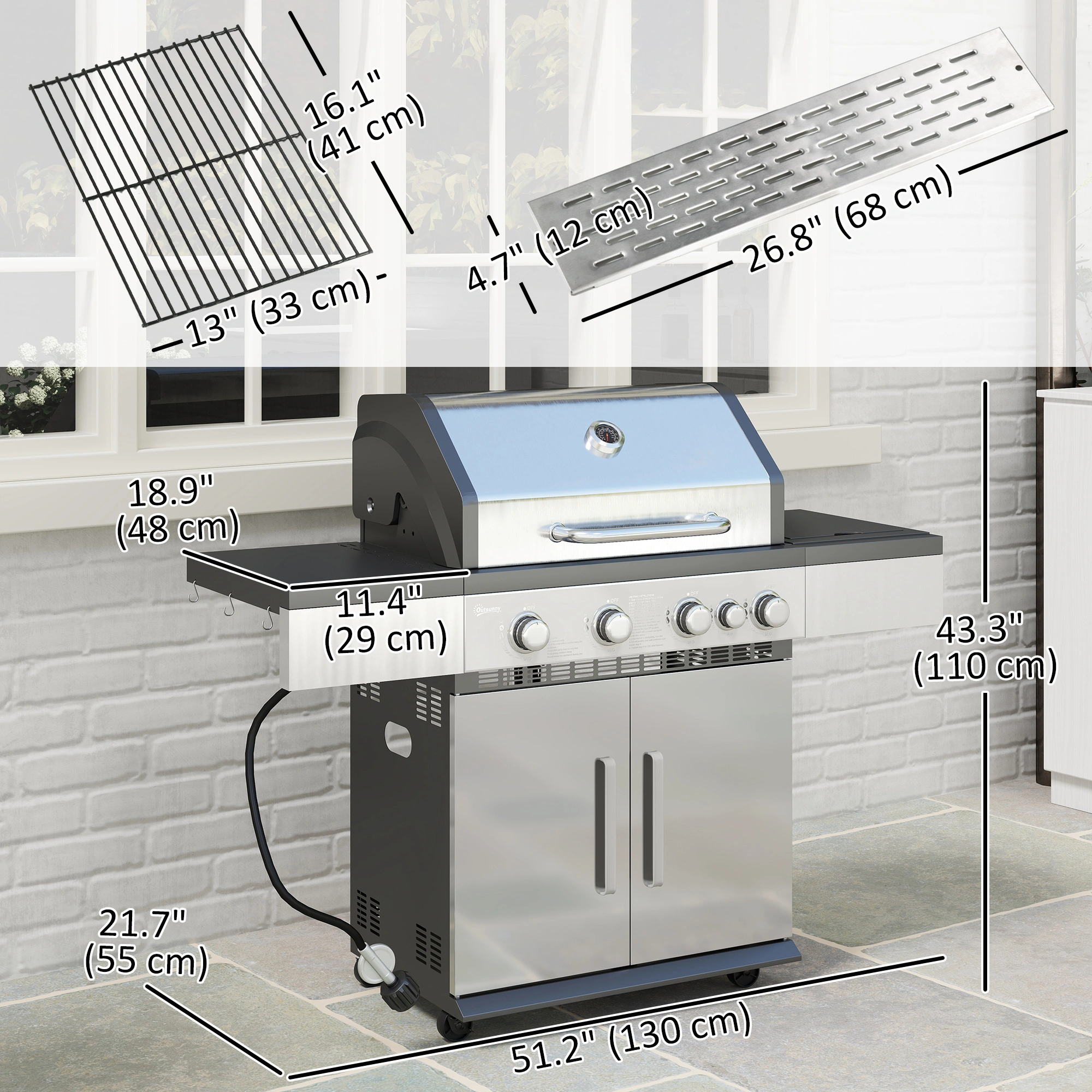 Portable Charcoal Grill BBQ Grill - Foldable Travel Camping Grill with Ash Catcher, Compact Design for Outdoor Picnic, Backpacking, Tailgating view 2