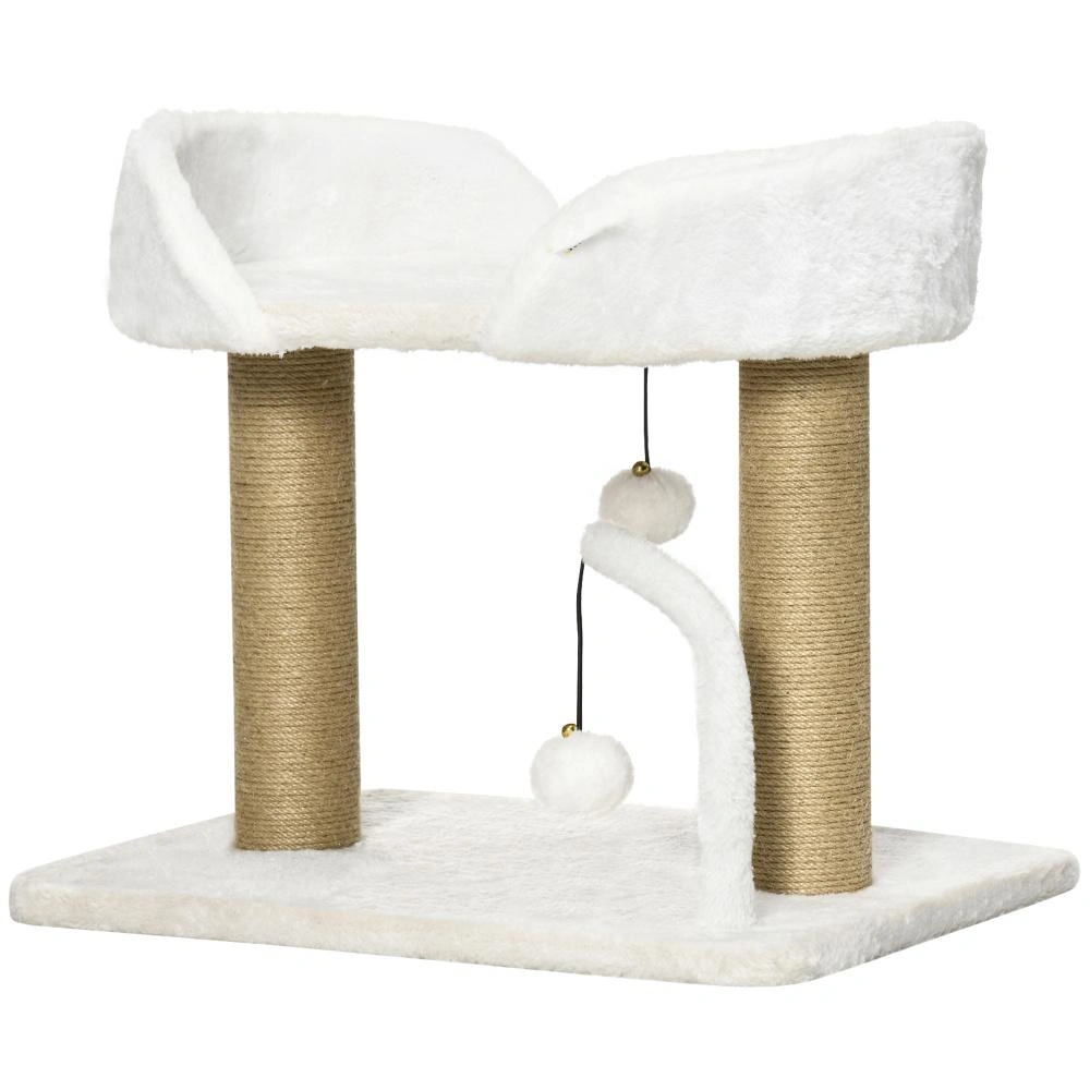 Tall Cat Tree 62 inch Multi-Level Condo with Scratching Posts, Sisal, Hammock & Perch view 3