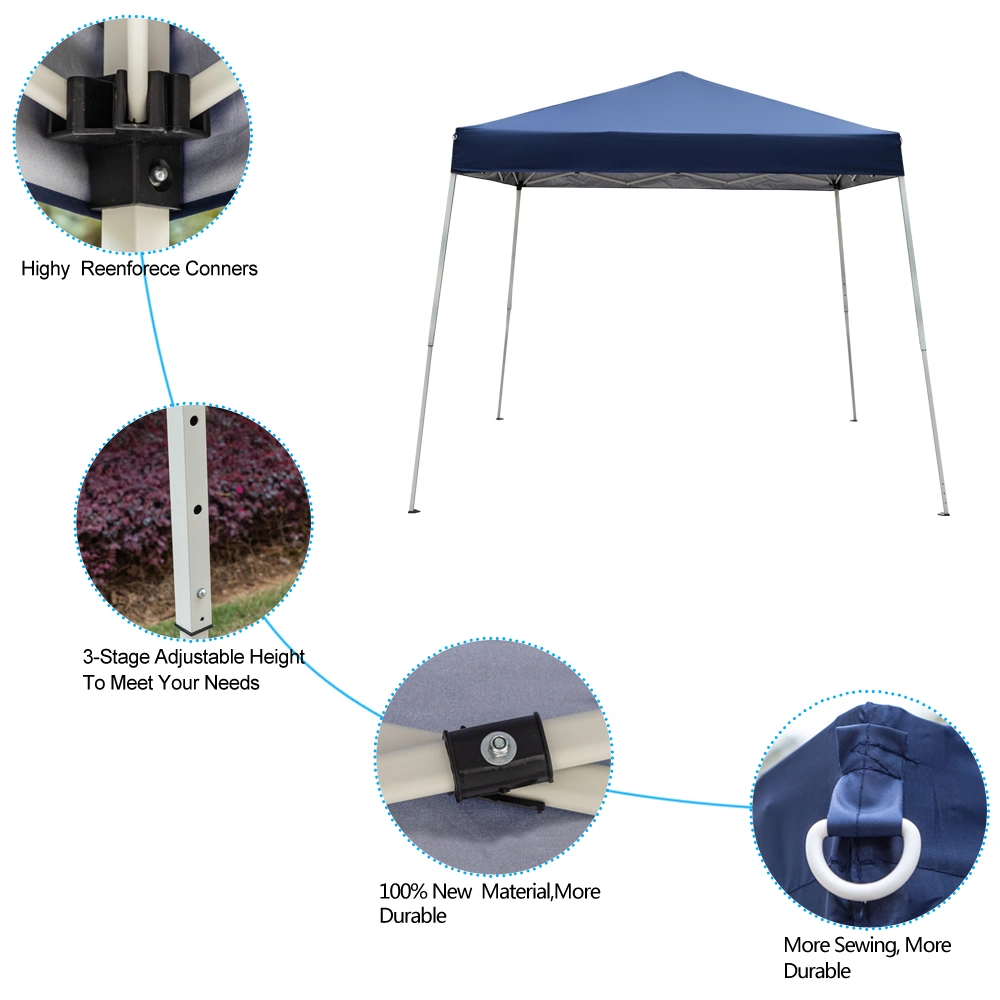 8*8ft Portable Home Use Waterproof Folding Tent Blue view 69