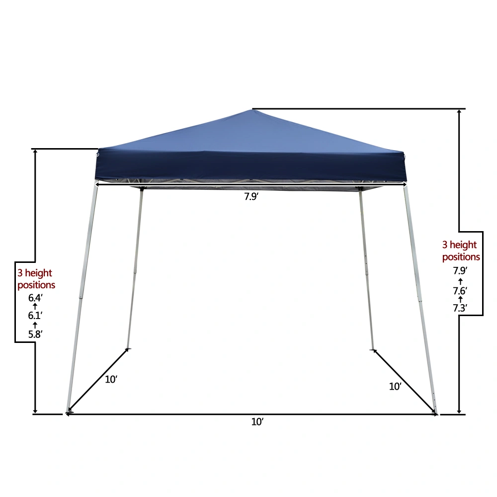 8*8ft Portable Home Use Waterproof Folding Tent Blue view 92