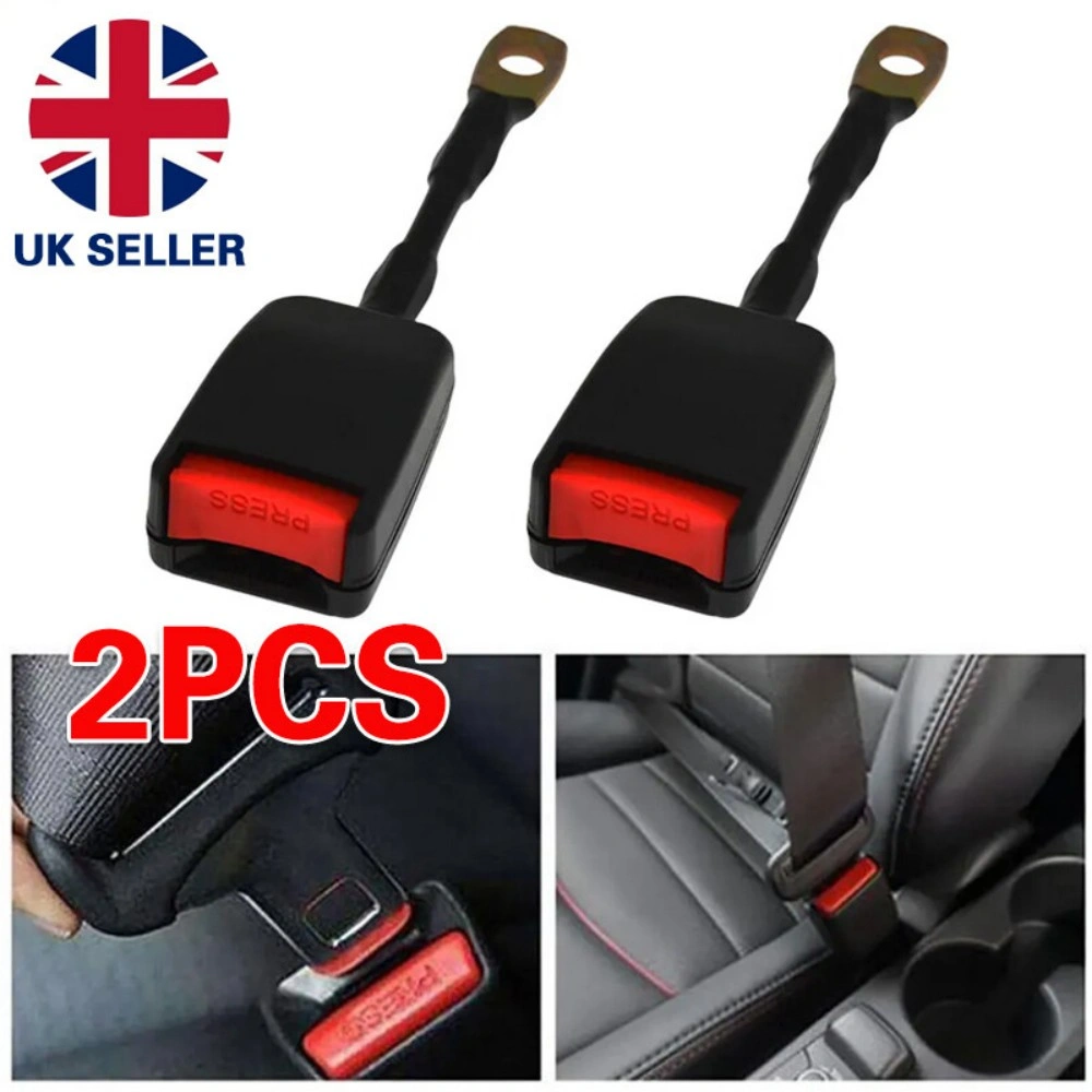 2X 22cm Wire Rope Seat Belt Buckle End Receiver Replacement, Universal Fit Stalk Connector view 3
