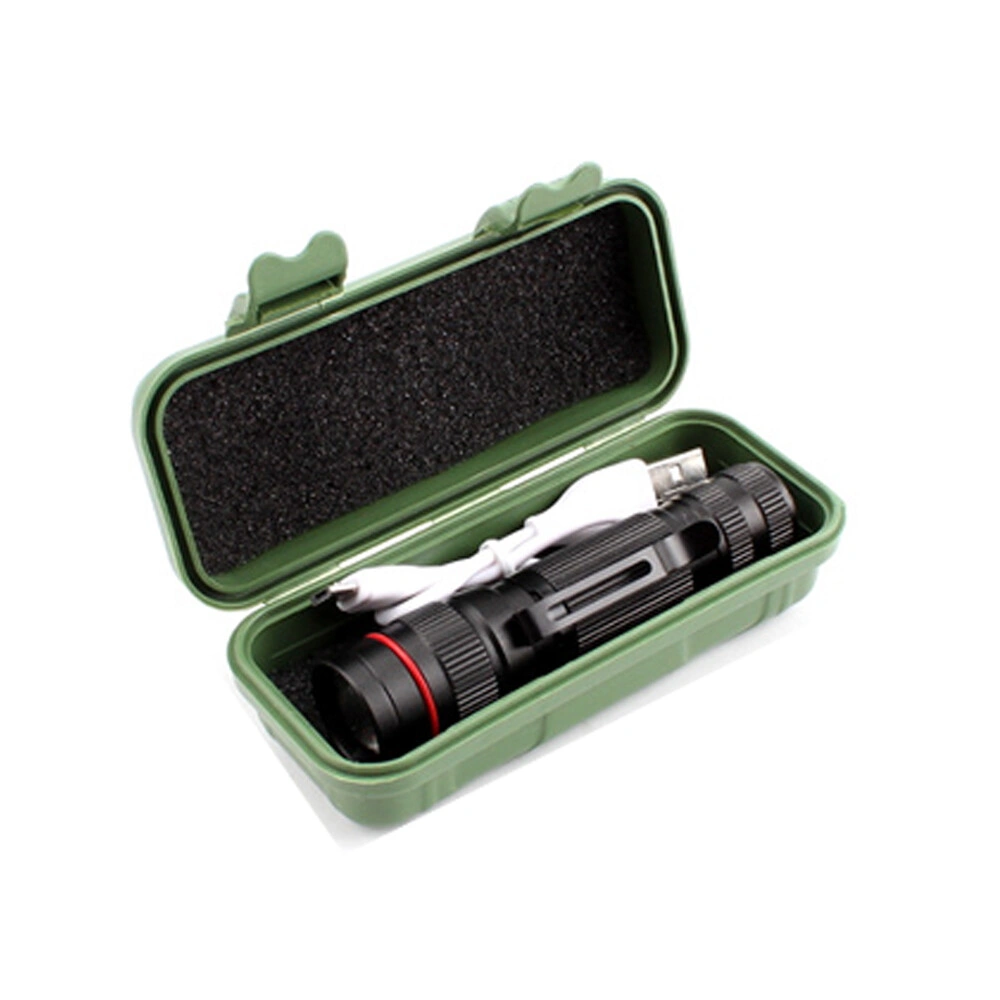 2 Pack USB Rechargeable LED Flashlight, Adjustable Focus, 3-Mode Mini Outdoor Torch Light view 4