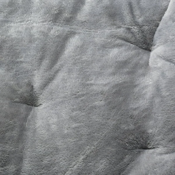 Faux Fur Butterfly Chair for Kids and Teens, Gray view 3