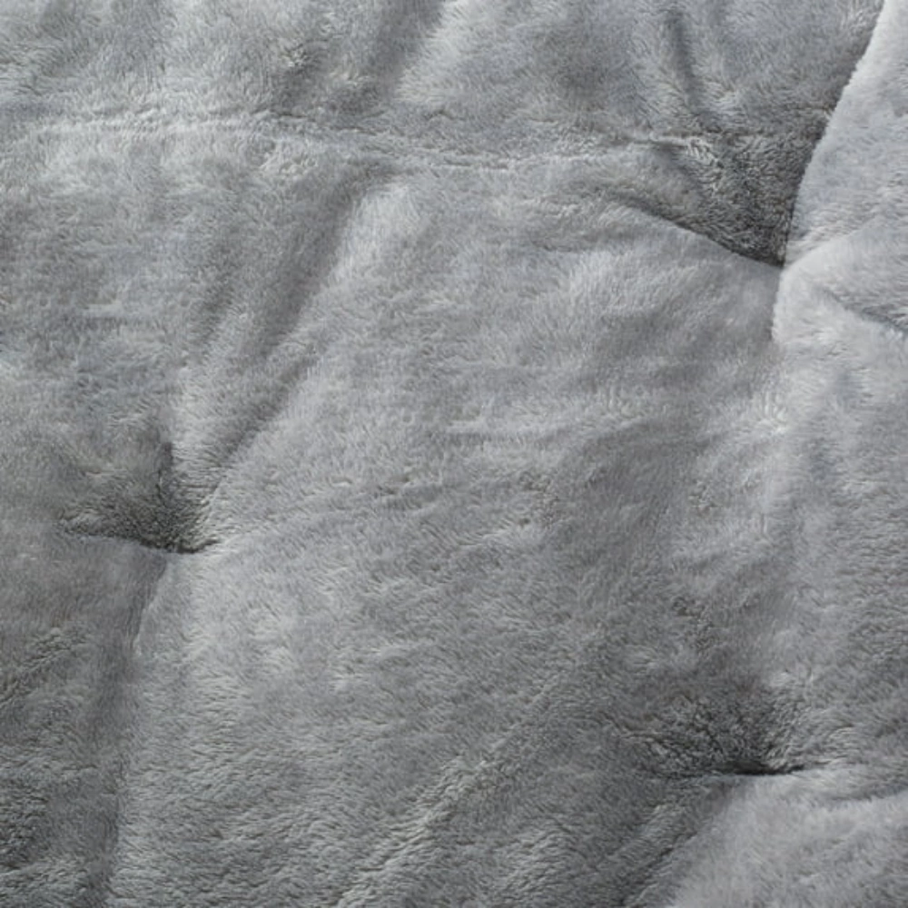Faux Fur Butterfly Chair for Kids and Teens, Gray view 3