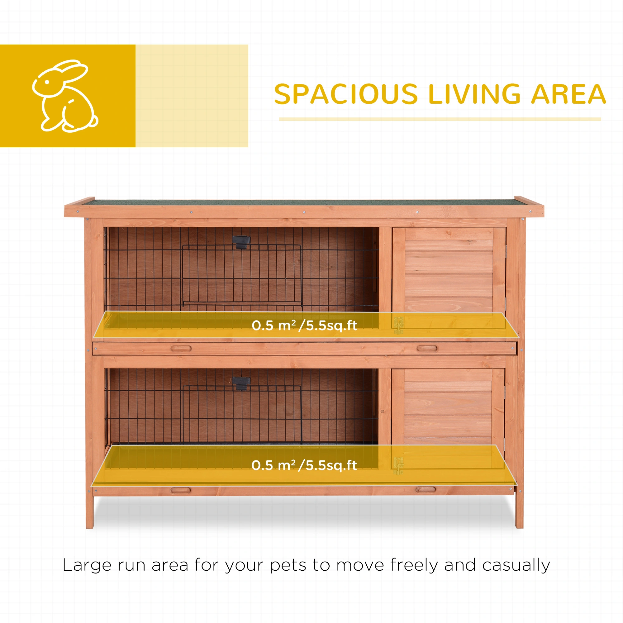 Wooden Rabbit Cage view 4