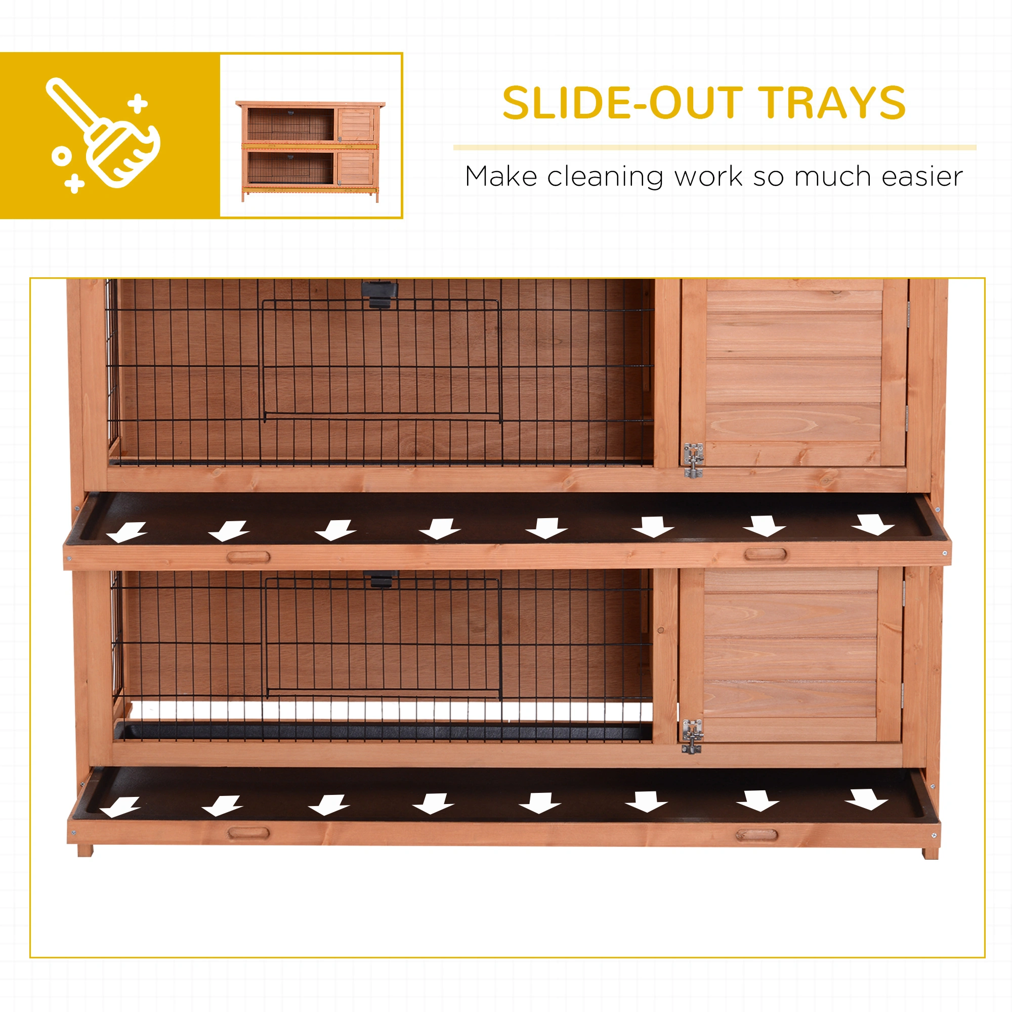 Wooden Rabbit Cage view 5