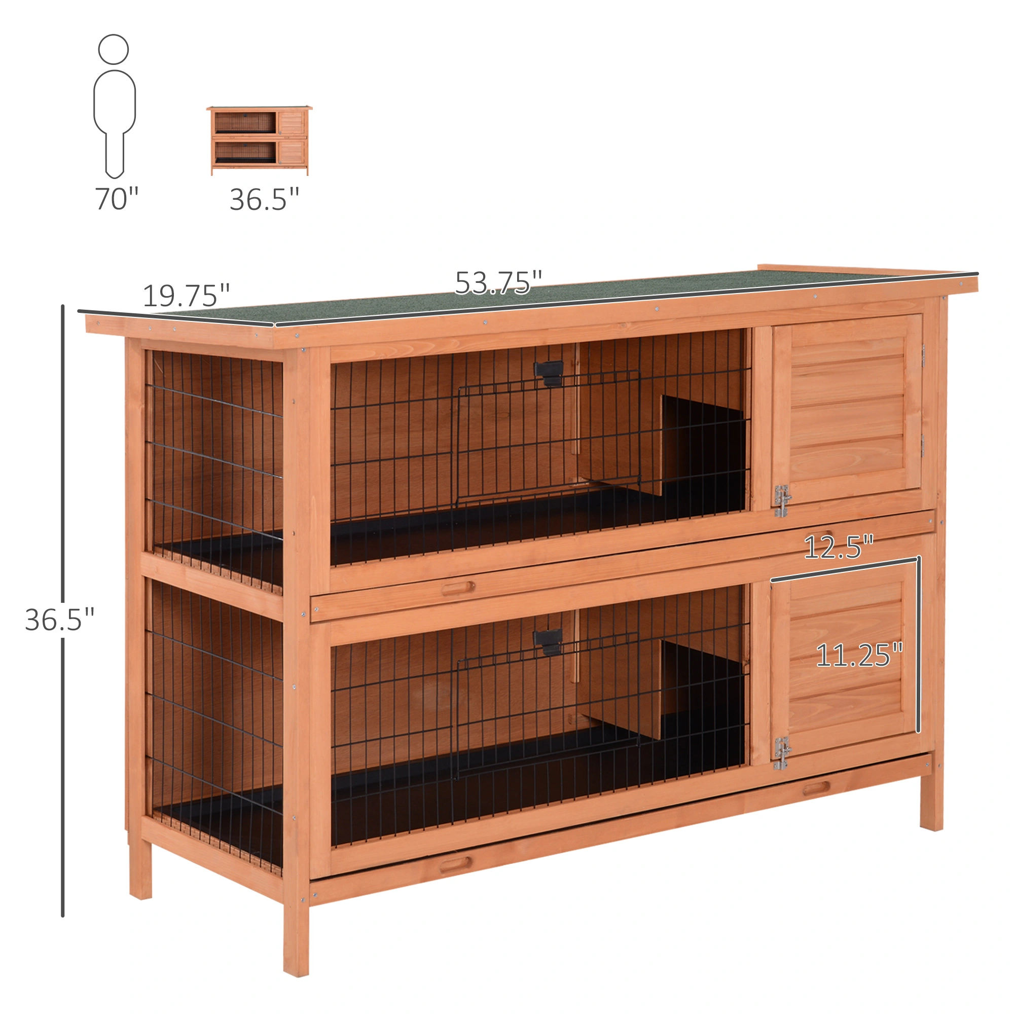 Wooden Rabbit Cage view 6