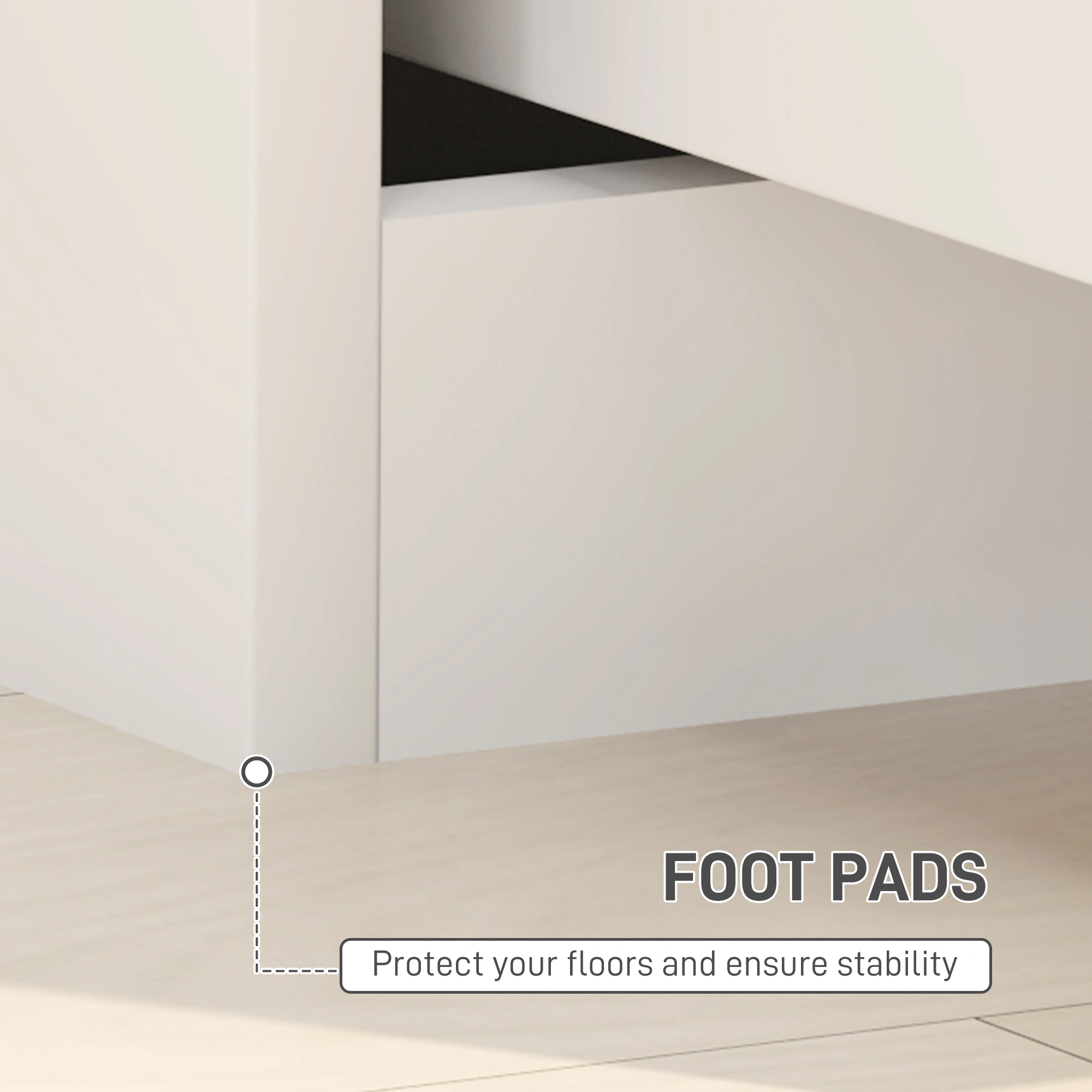 Bedside Tables, Nightstand Side Table with Open Storage, Compact Bedside Storage, Lightweight Frame view 3