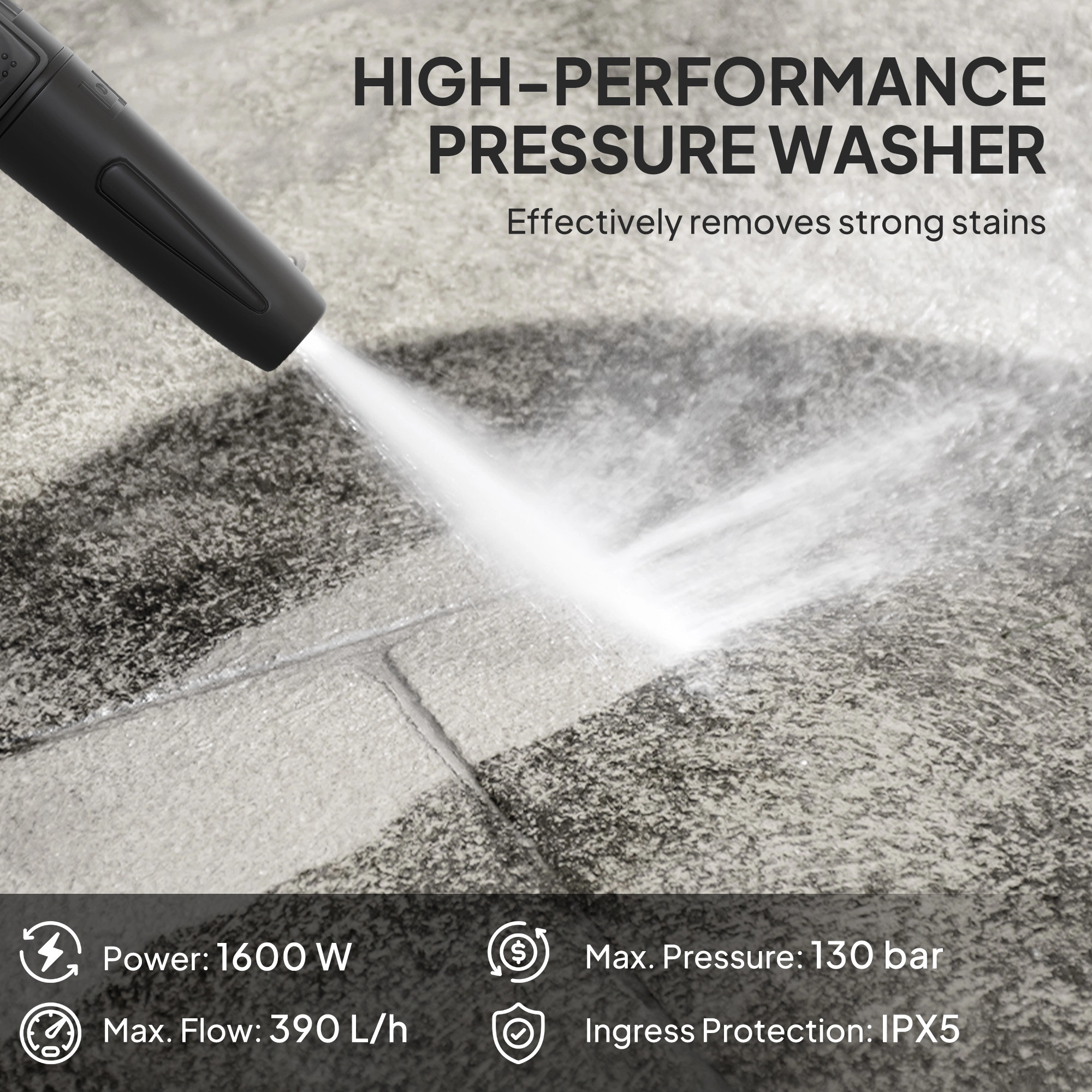 High Pressure Washer 1800 PSI Portable Electric Power Washer Soap Tank 1.2 GPM view 4