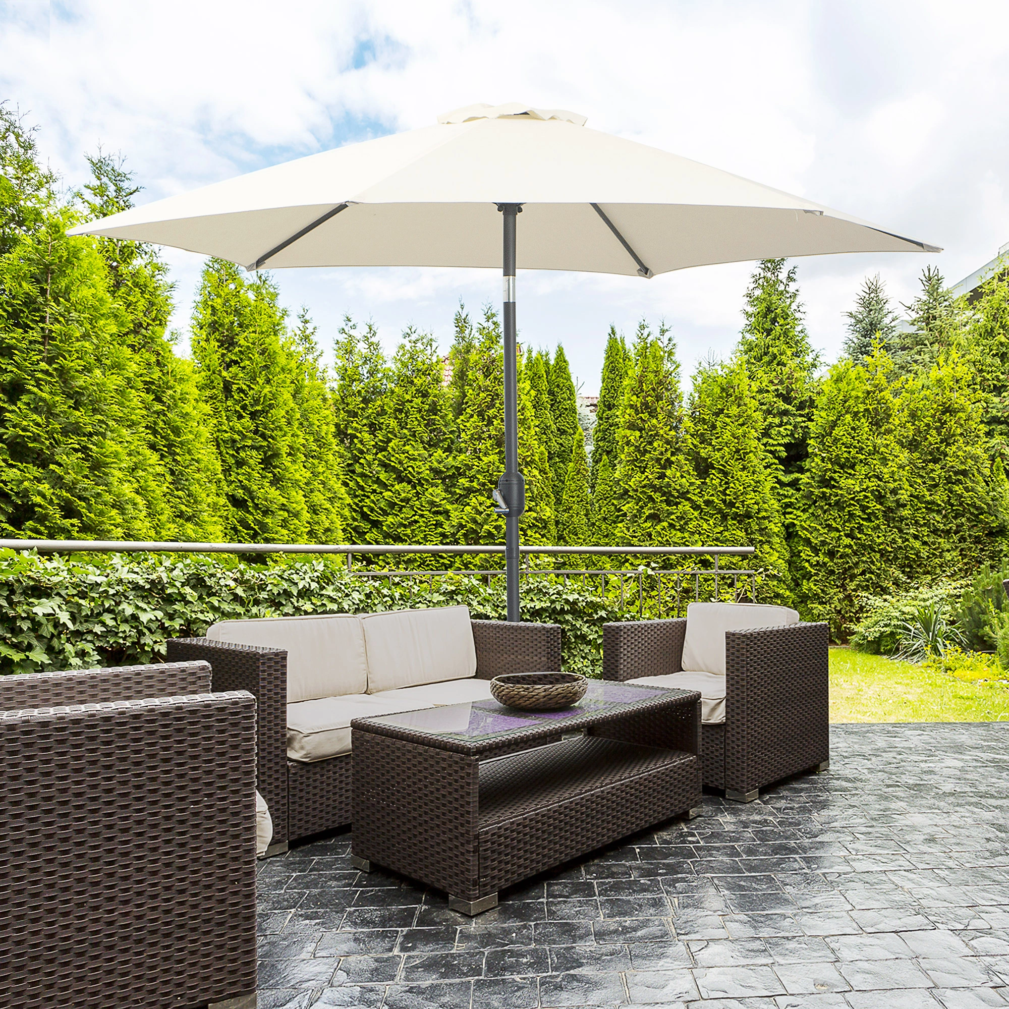 Cantilever Tilt Offset Patio Umbrella