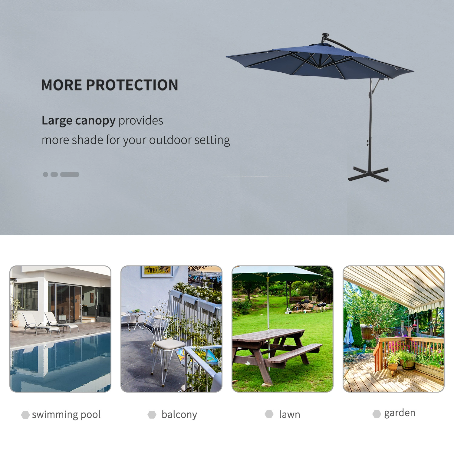 Modern Wall Mounted Umbrella Tree Stand, Floor Umbrella Holder with Hooks, Kitchen & Entryway Storage Solution view 3