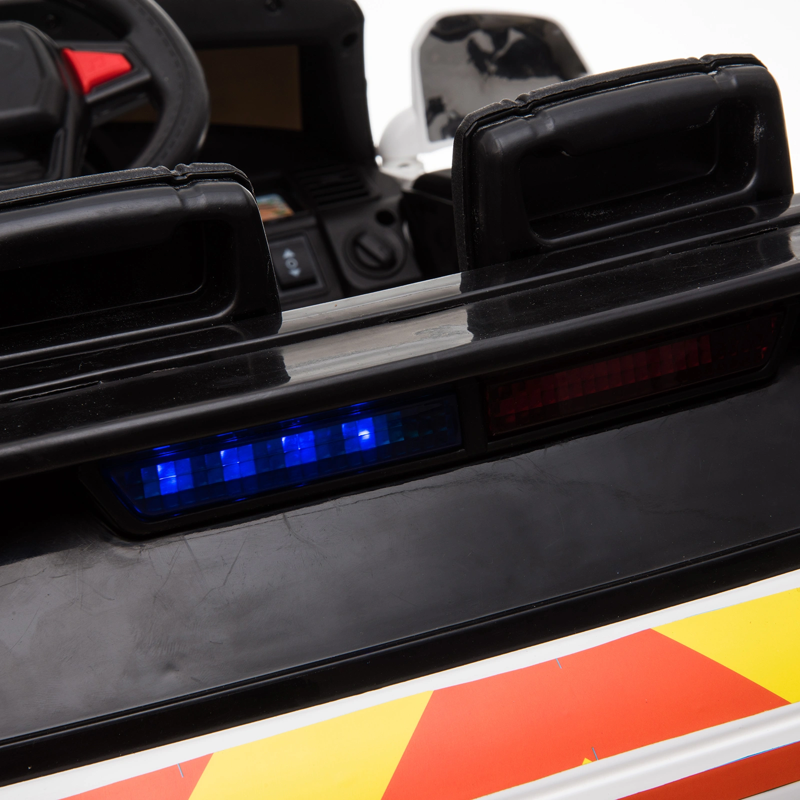 Dual Drive 12V 7Ah Police Car with 2.4G Remote Control White view 14