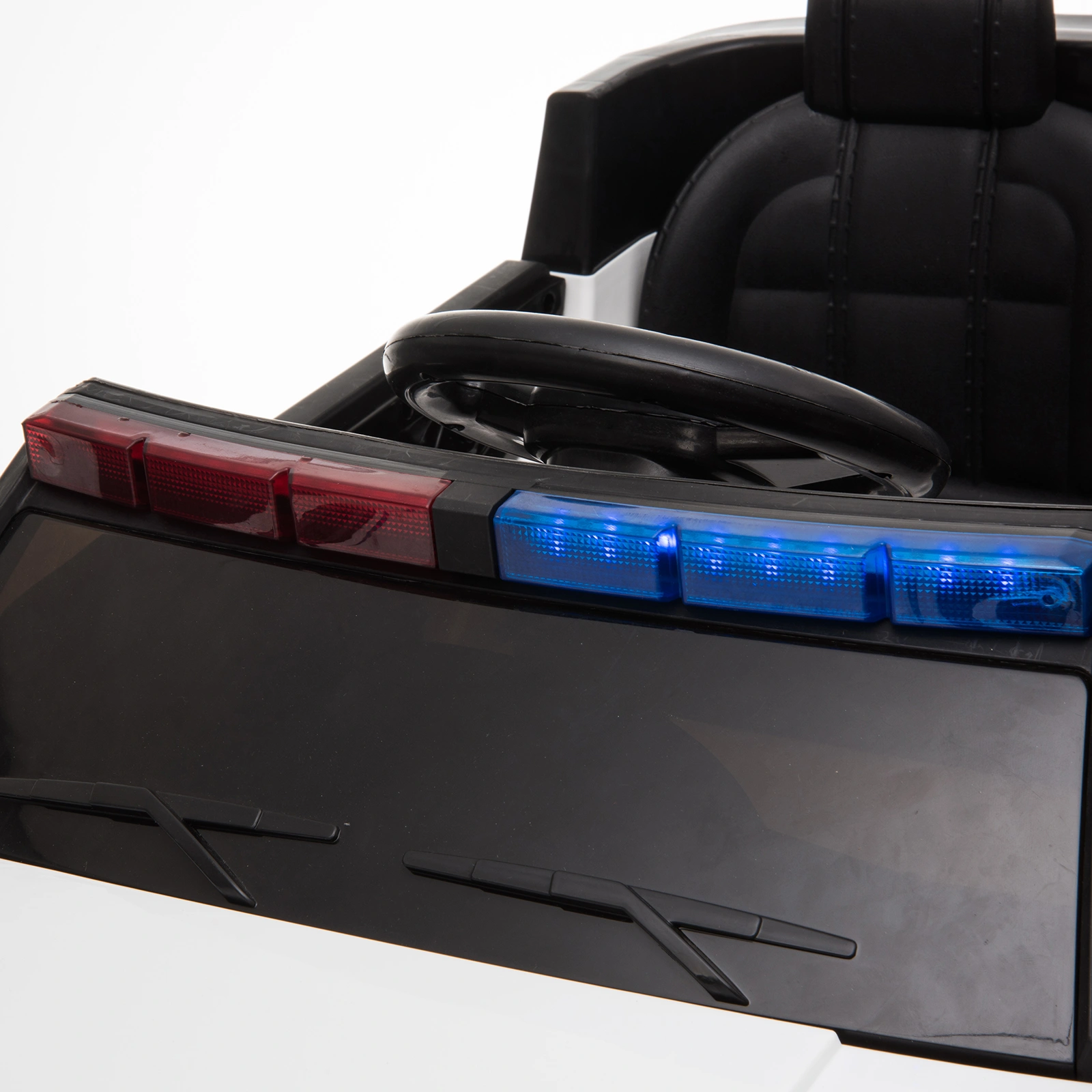 Dual Drive 12V 7Ah Police Car with 2.4G Remote Control White view 15