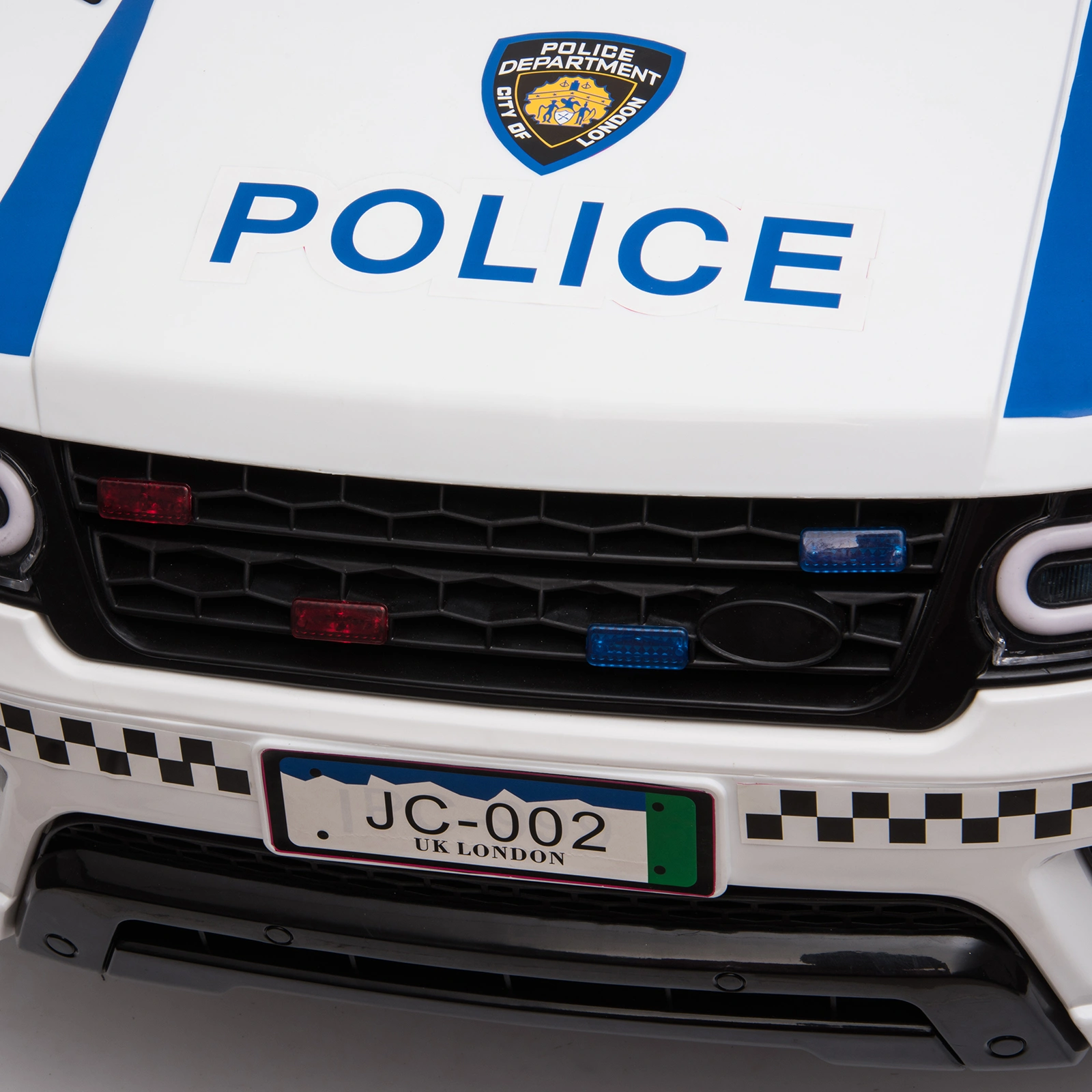 Dual Drive 12V 7Ah Police Car with 2.4G Remote Control White view 16