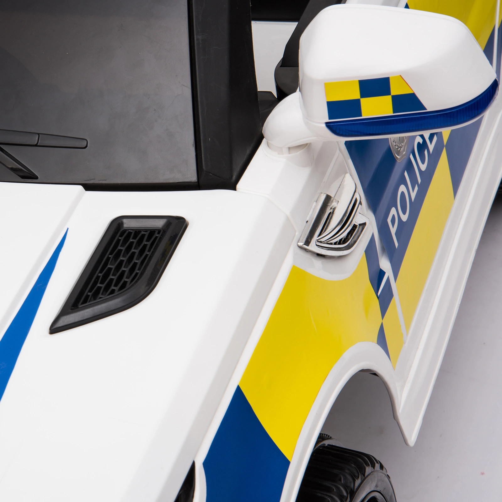 Dual Drive 12V 7Ah Police Car with 2.4G Remote Control White view 17