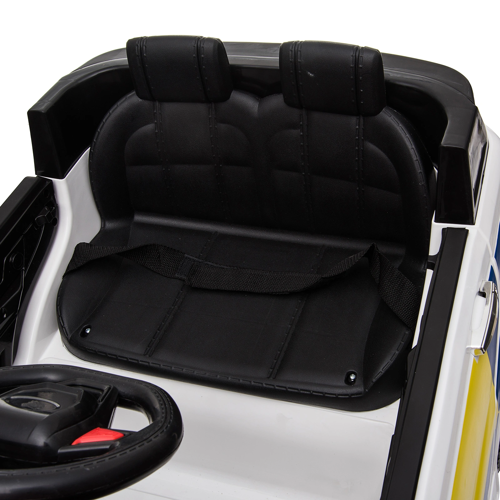 Dual Drive 12V 7Ah Police Car with 2.4G Remote Control White view 27