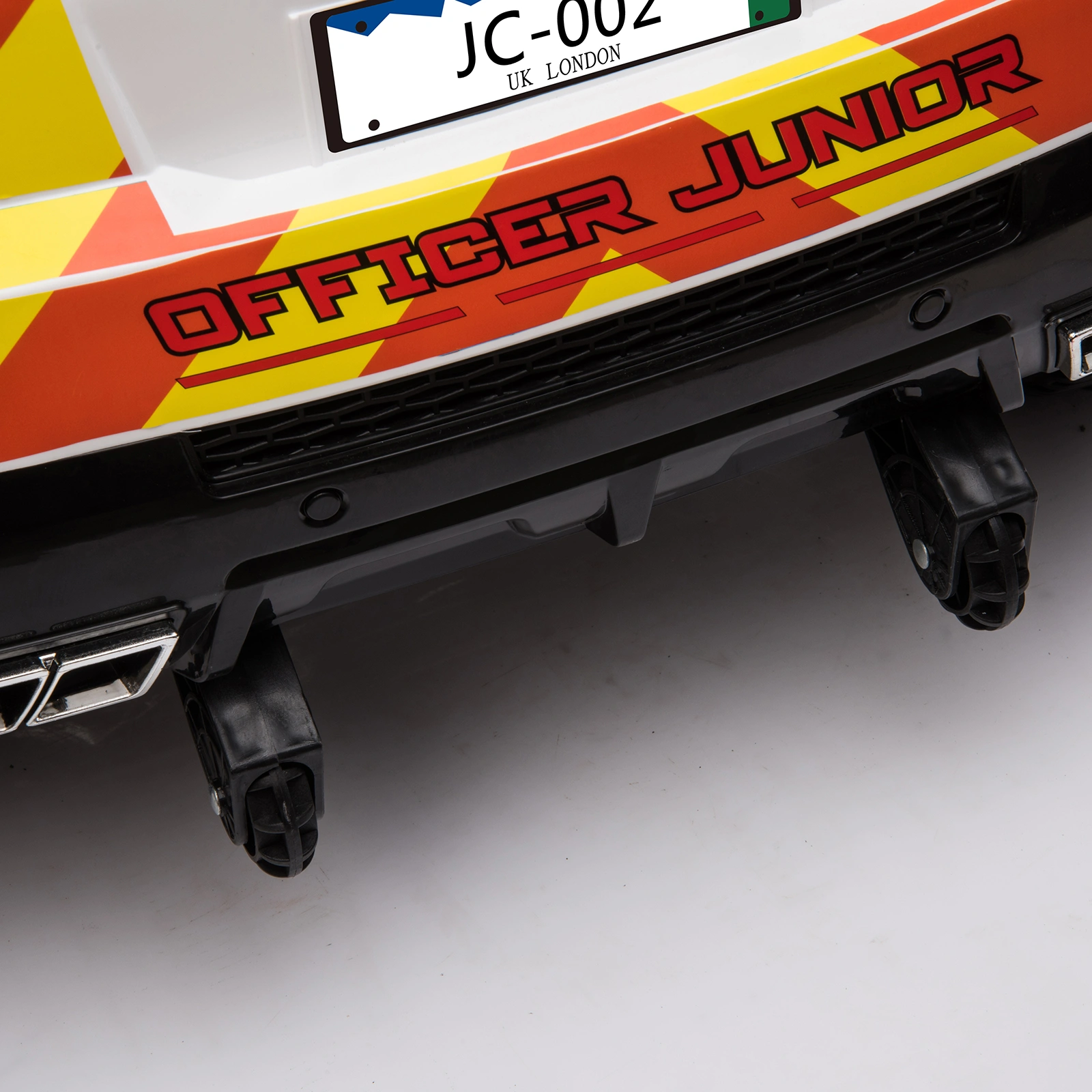 Dual Drive 12V 7Ah Police Car with 2.4G Remote Control White view 9