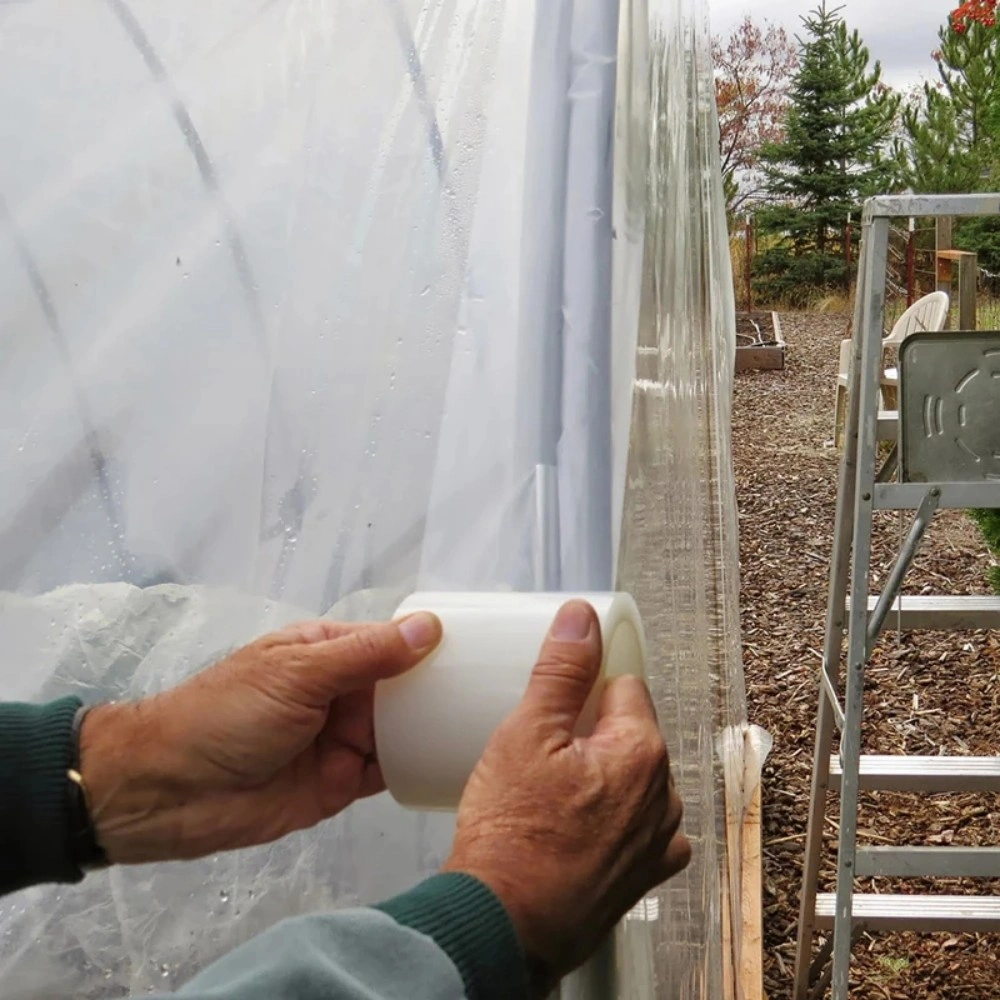 Extra Strong Adhesive Greenhouse Repair Tape Clear Polythene Polytunnel repair-10m*15cm view 4