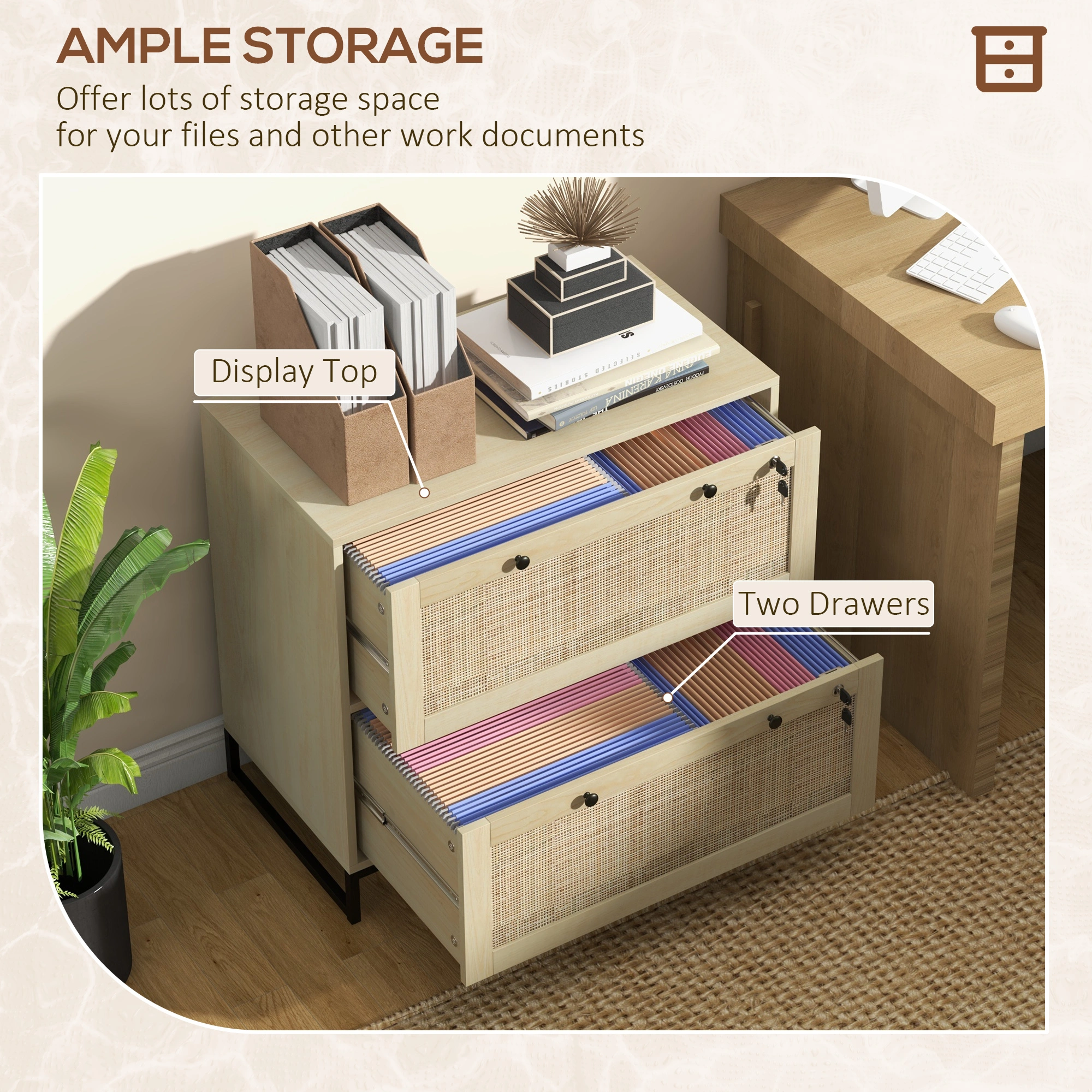 Kitchen Storage Cabinet with Shelves and Drawers Pantry Cupboard for Dining Room view 3