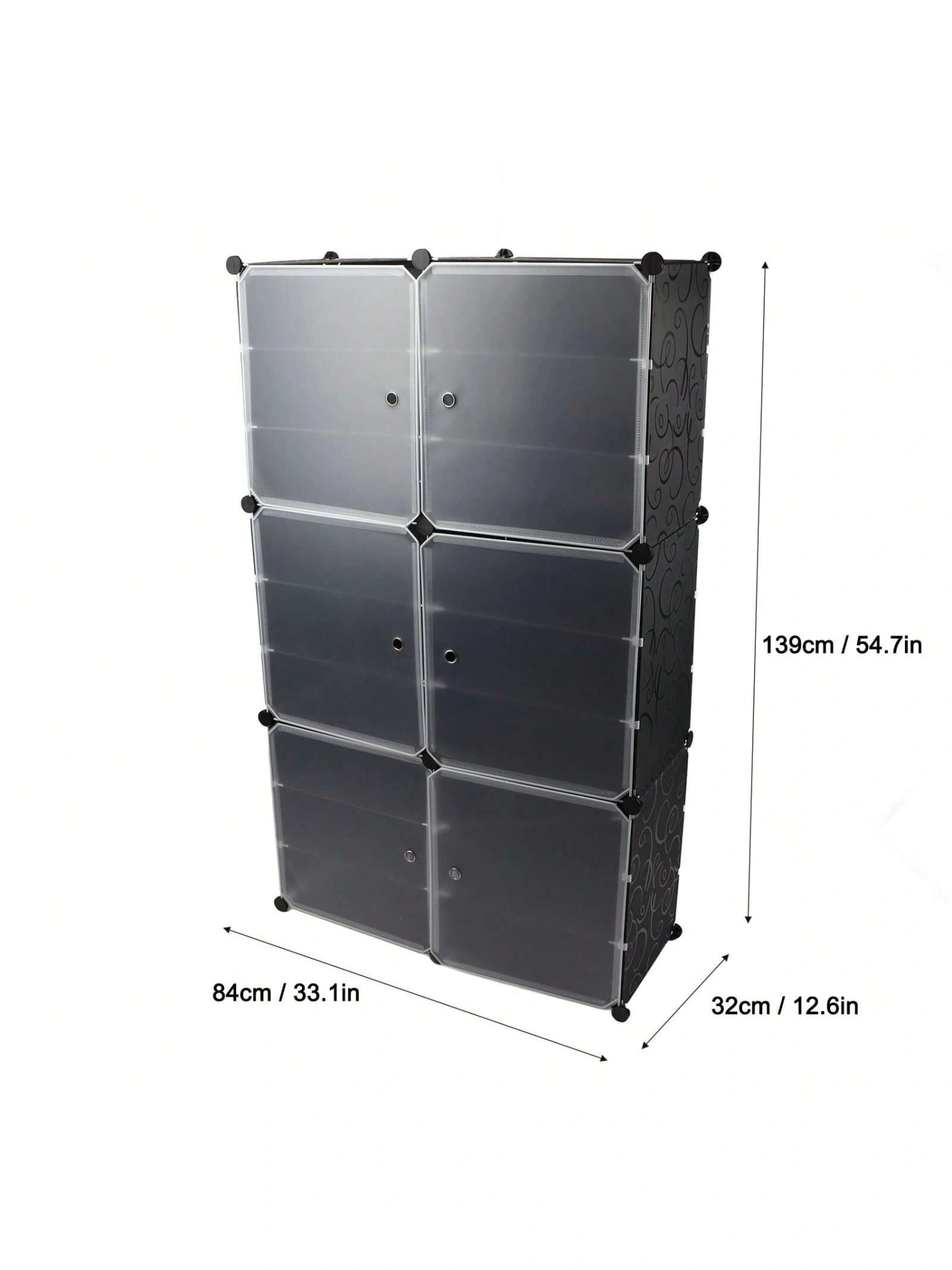 Tall Shoe Rack 5-Tier Vertical Shoe Organizer Cabinet Large Capacity Multifunction Entryway Storage view 4