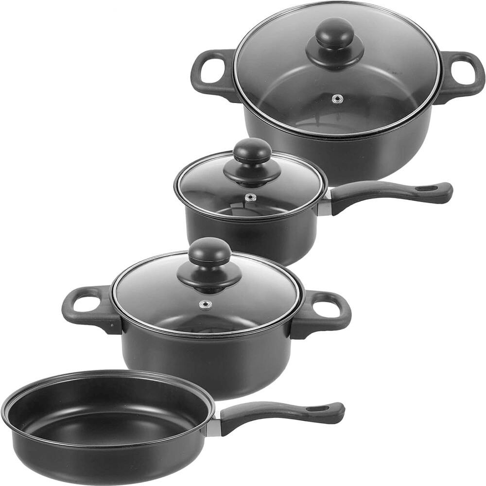 16-Piece Stainless Steel Cookware Set with Glass Lids, Saucepan Pots & Pans for Kitchen Cooking view 5