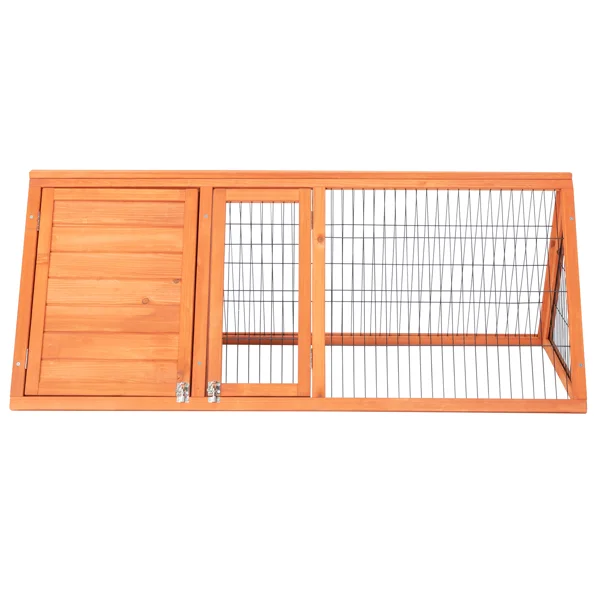 50" Wooden Rabbit Guinea Pig Hutch Wooden Rabbit Guinea Pig House view 3