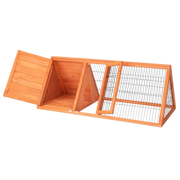 50" Wooden Rabbit Guinea Pig Hutch Wooden Rabbit Guinea Pig House view 4