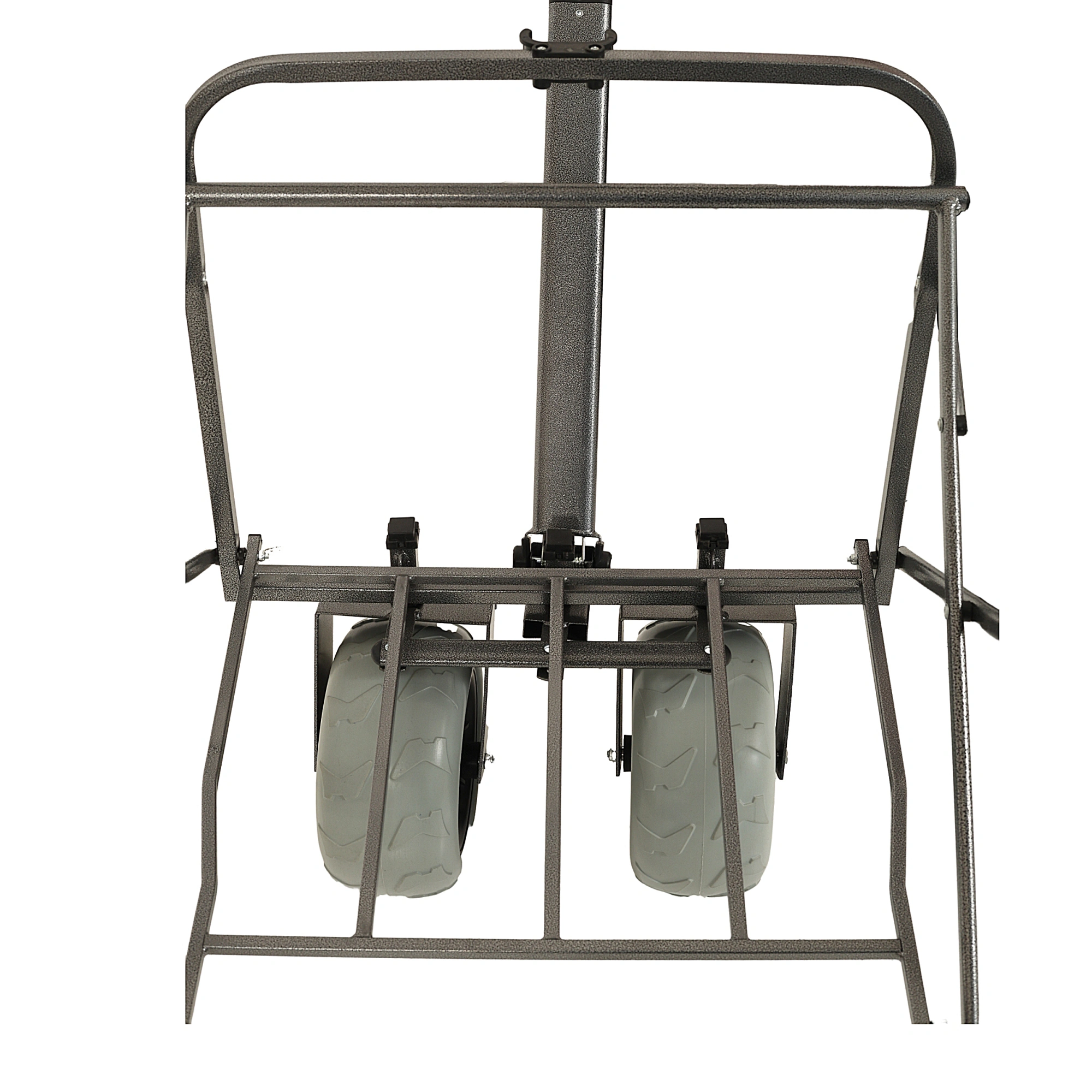 Fishing Cart with Rod Holders, 500lbs Beach Wagon with 9" Pneumatic Tires, All-Terrain Steel Frame Utility Cart with Multi-Use Bag, Black view 14
