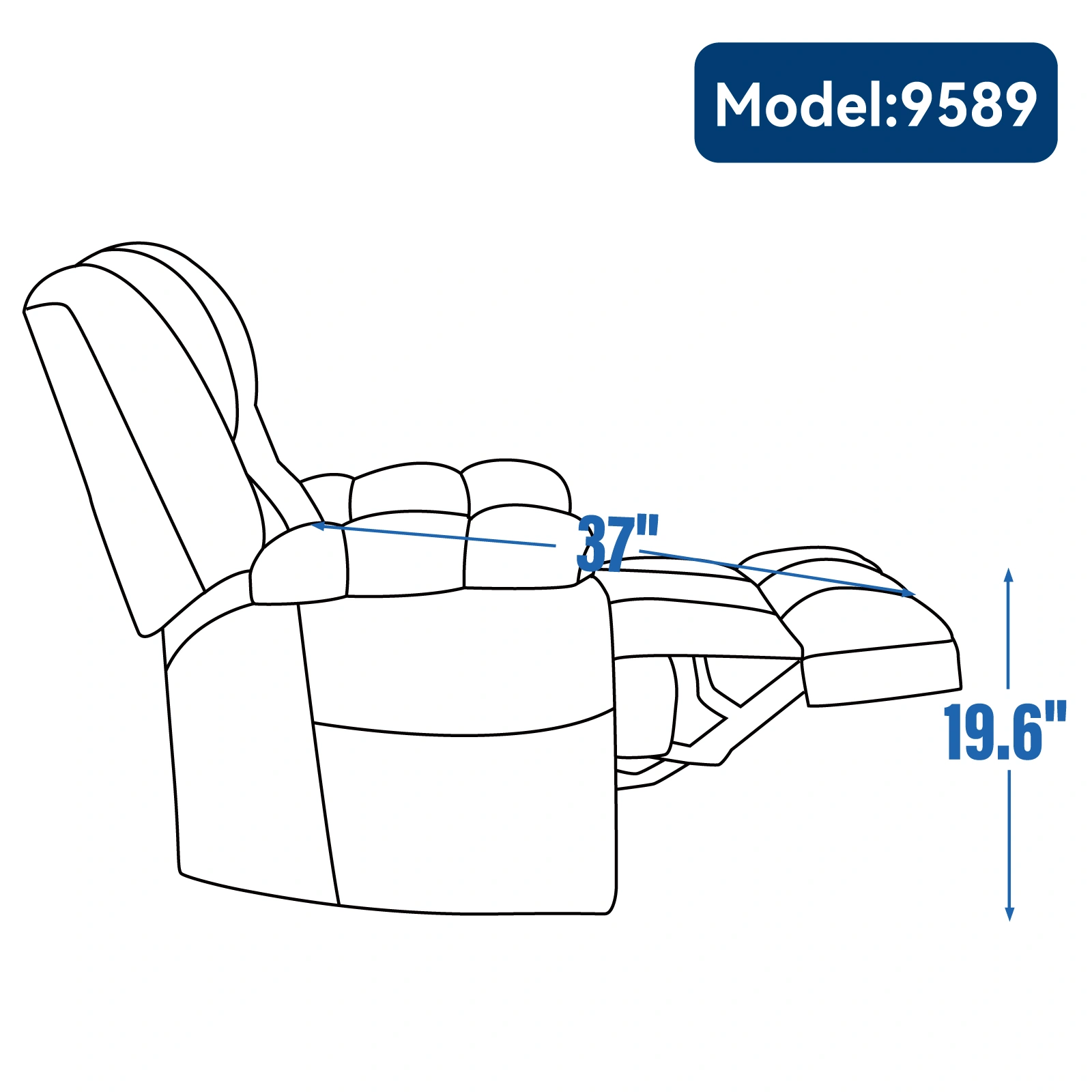 Dual Motor Heat Massage Recliner Chair - Electric Power Lift Recliner with Remote, Infinite Position Up to 350 LBS, Medium-Firm Heavy Duty, Red view 3