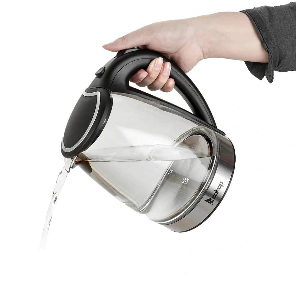 Electric Glass Kettle 1.8L 1200W 110V, HD-1857-A Boiling Water Pot with LED Light, Auto Shut-Off, US Plug view 11