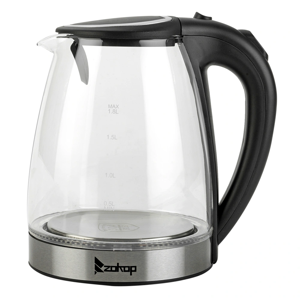 Electric Glass Kettle 1.8L 1200W 110V, HD-1857-A Boiling Water Pot with LED Light, Auto Shut-Off, US Plug view 13
