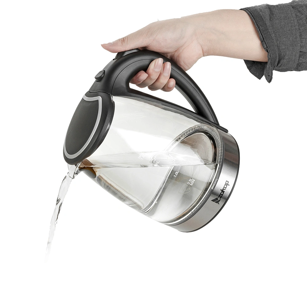 Electric Glass Kettle 1.8L 1200W 110V, HD-1857-A Boiling Water Pot with LED Light, Auto Shut-Off, US Plug view 14