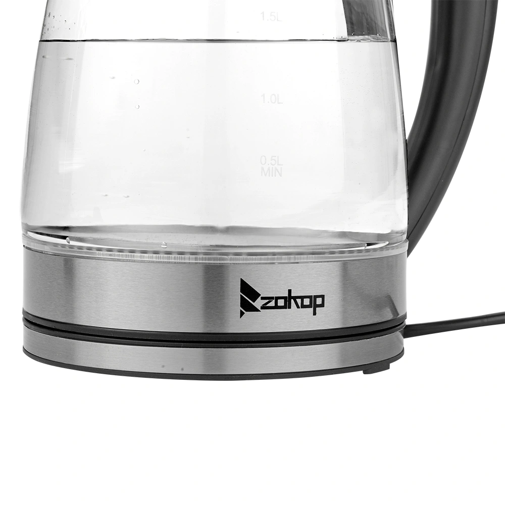 Electric Glass Kettle 1.8L 1200W 110V, HD-1857-A Boiling Water Pot with LED Light, Auto Shut-Off, US Plug view 15